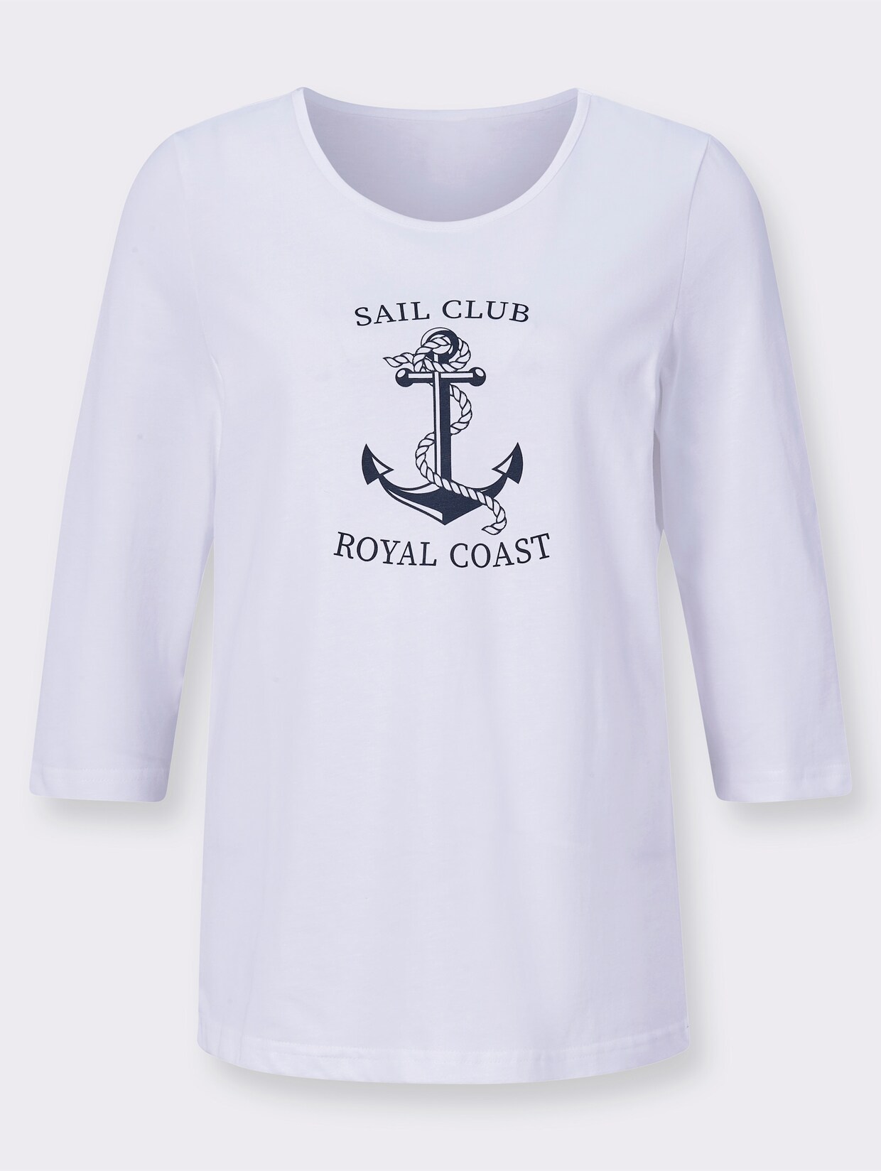 Shirt met 3/4-mouw - wit
