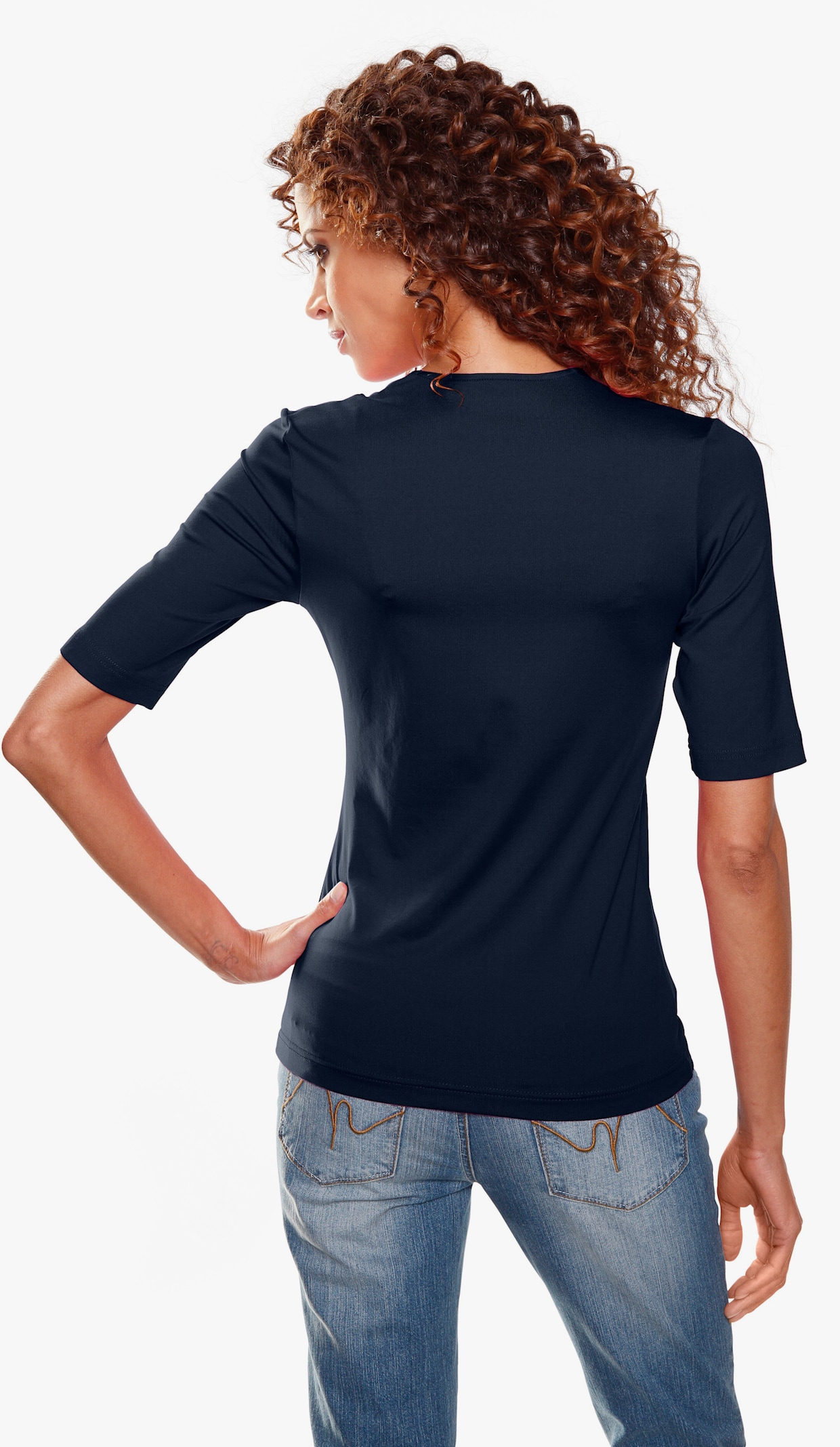 heine Shirt met korte mouwen - marine