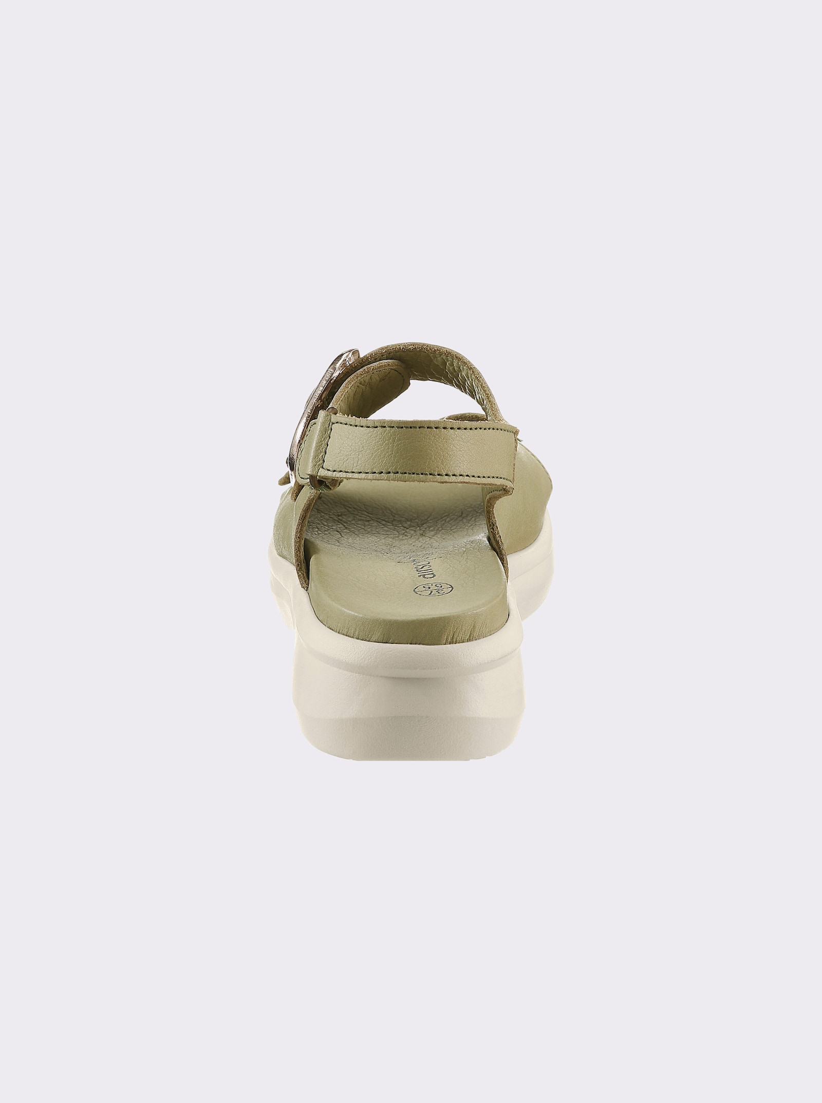 airsoft modern+ Sandalette mit Klettverschlüssen - lindgrün
