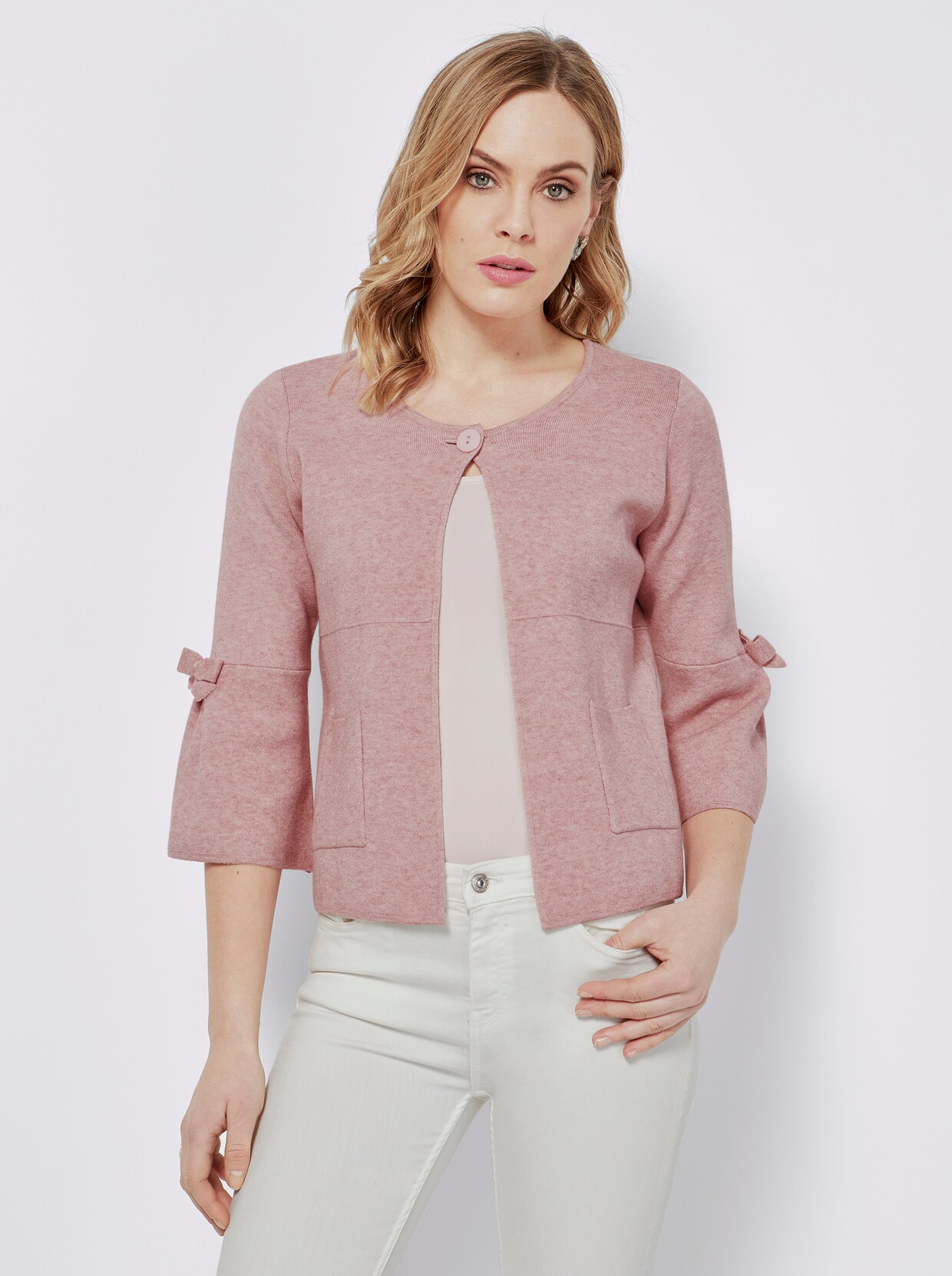 Veste en tricot - rose