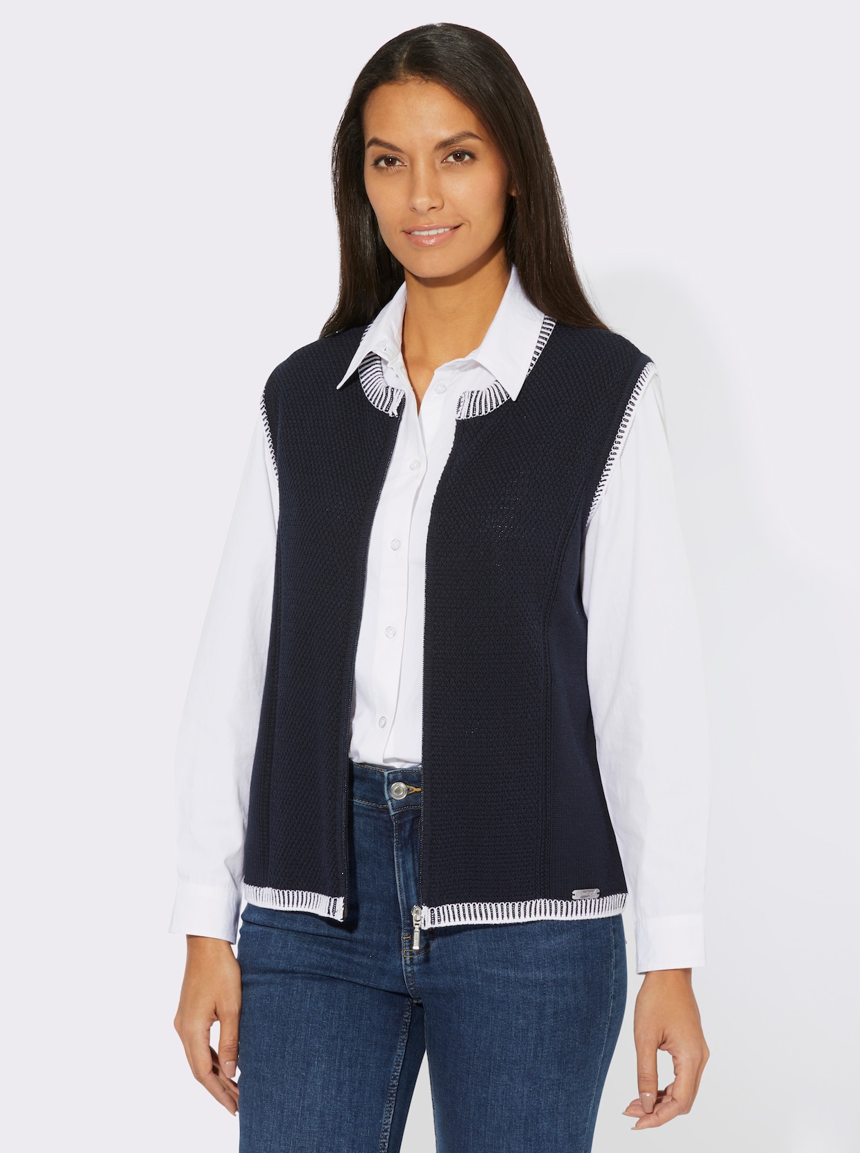 Mouwloos vest - marine