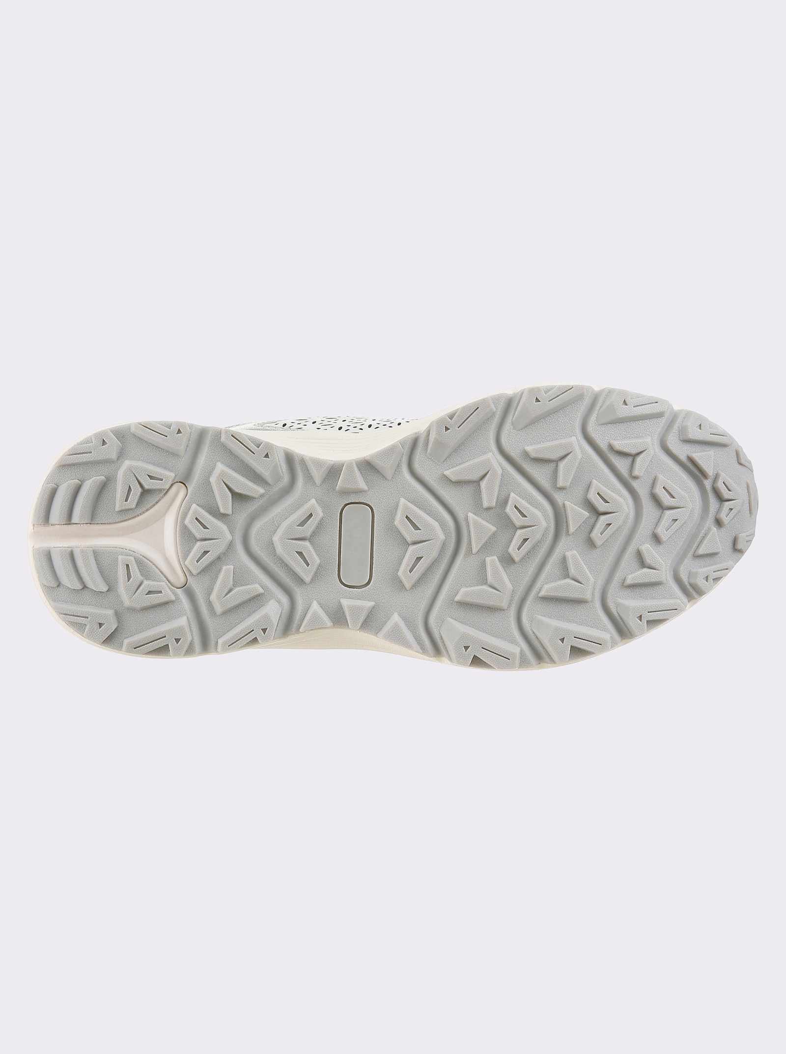 Naturläufer Sneaker mit Glanz-Partien - elfenbein
