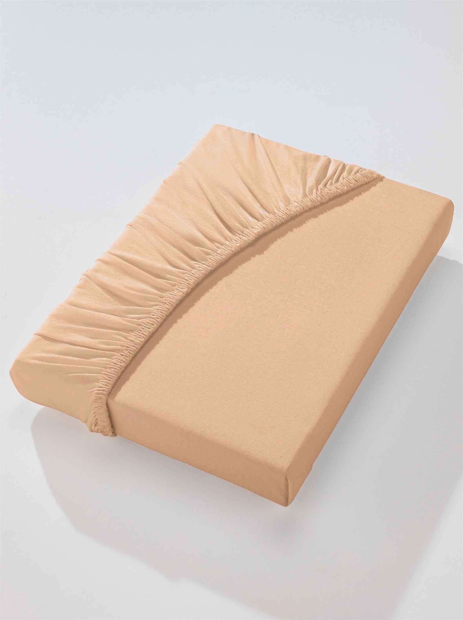 wäschepur Spannbetttuch - sand