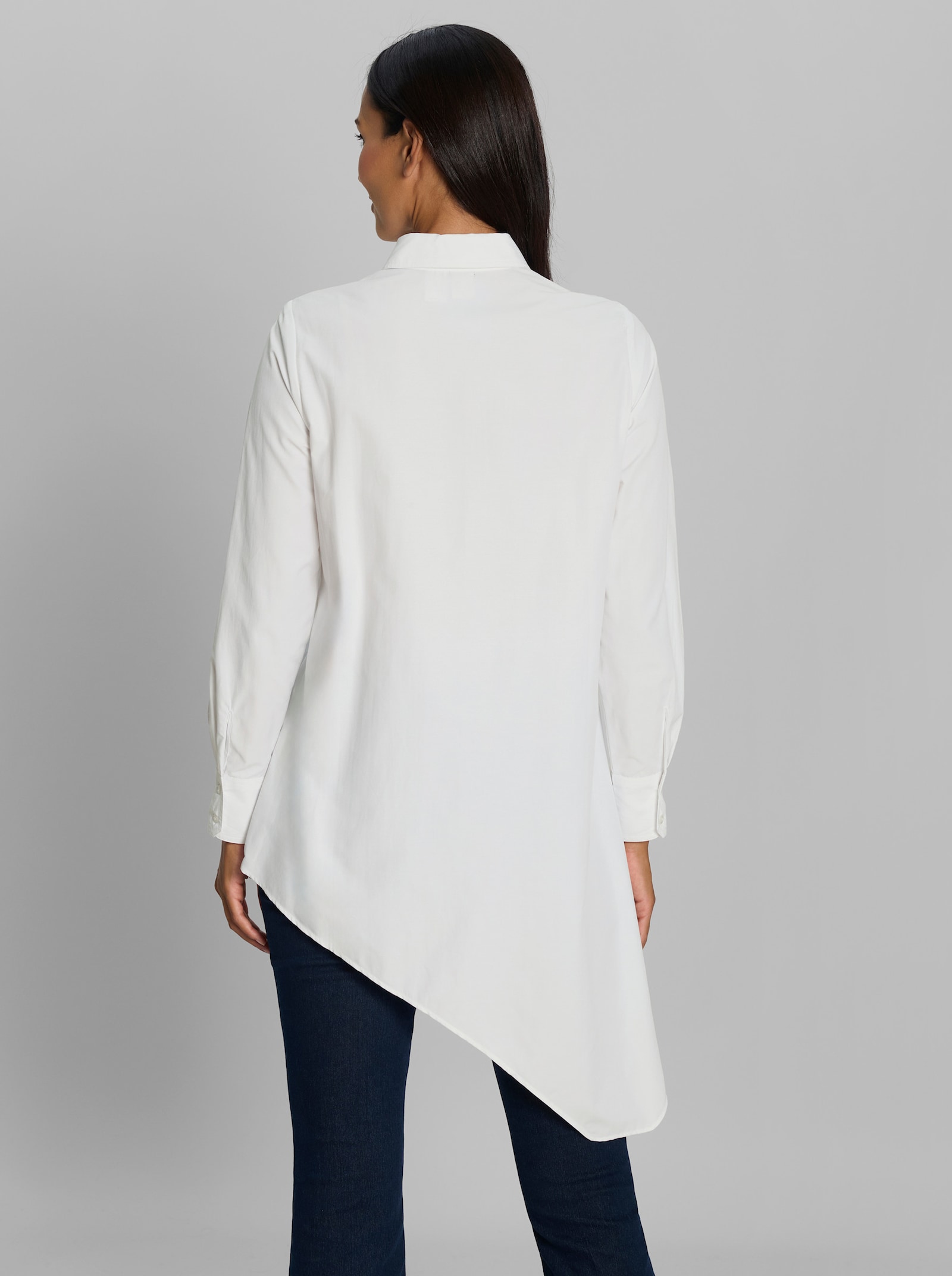 heine Hemdbluse mit asymmetrischem Saum - ecru