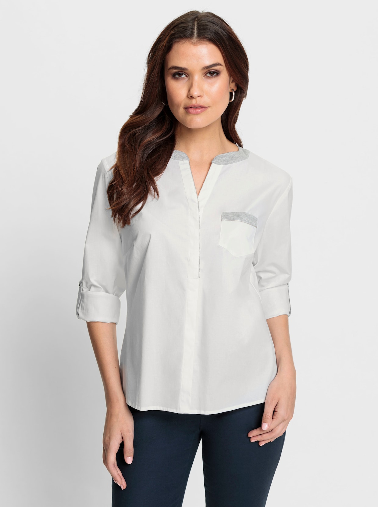 Katoenen blouse - ecru