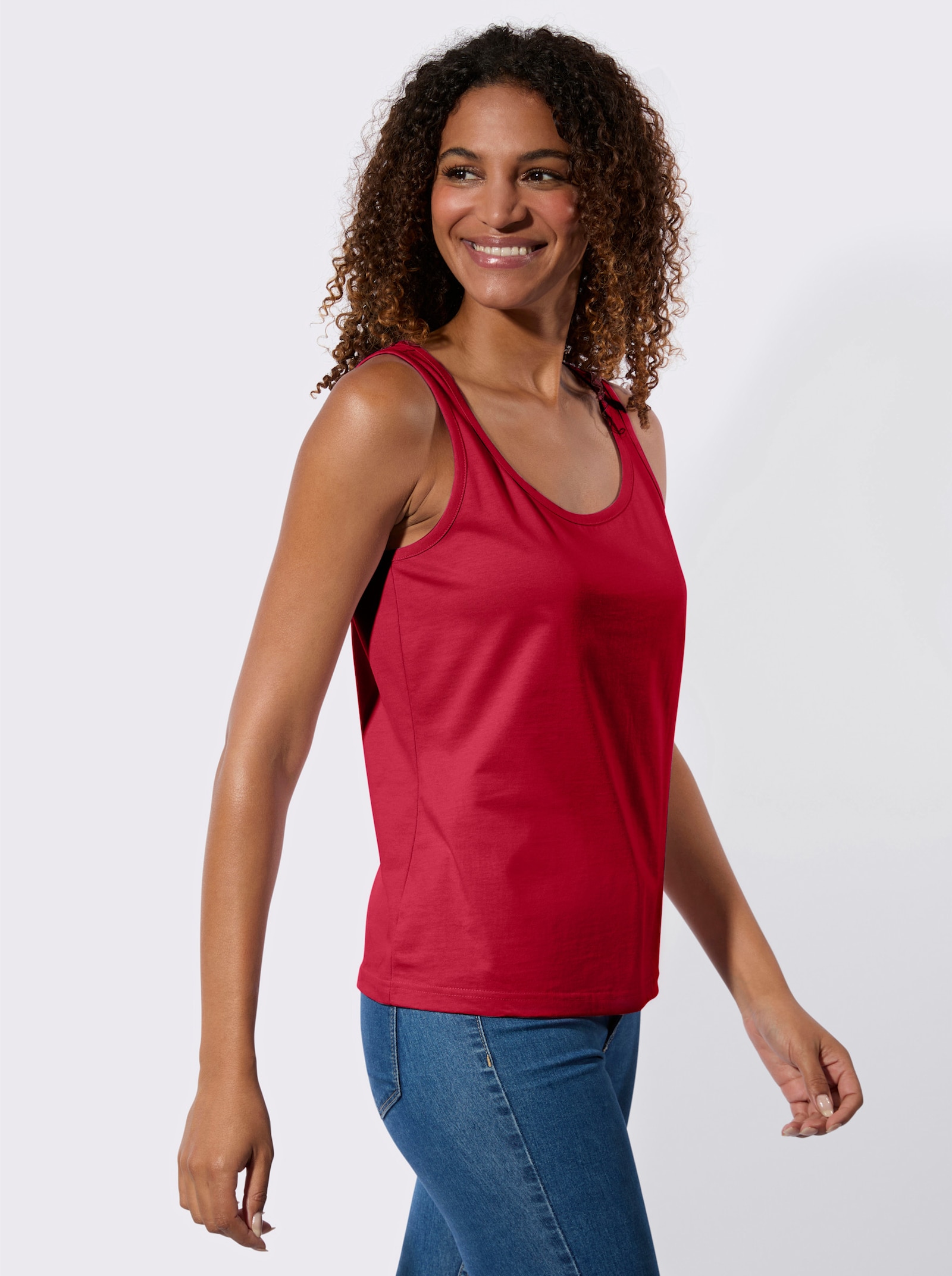 Top v balení po 2 ks - červená + ecru