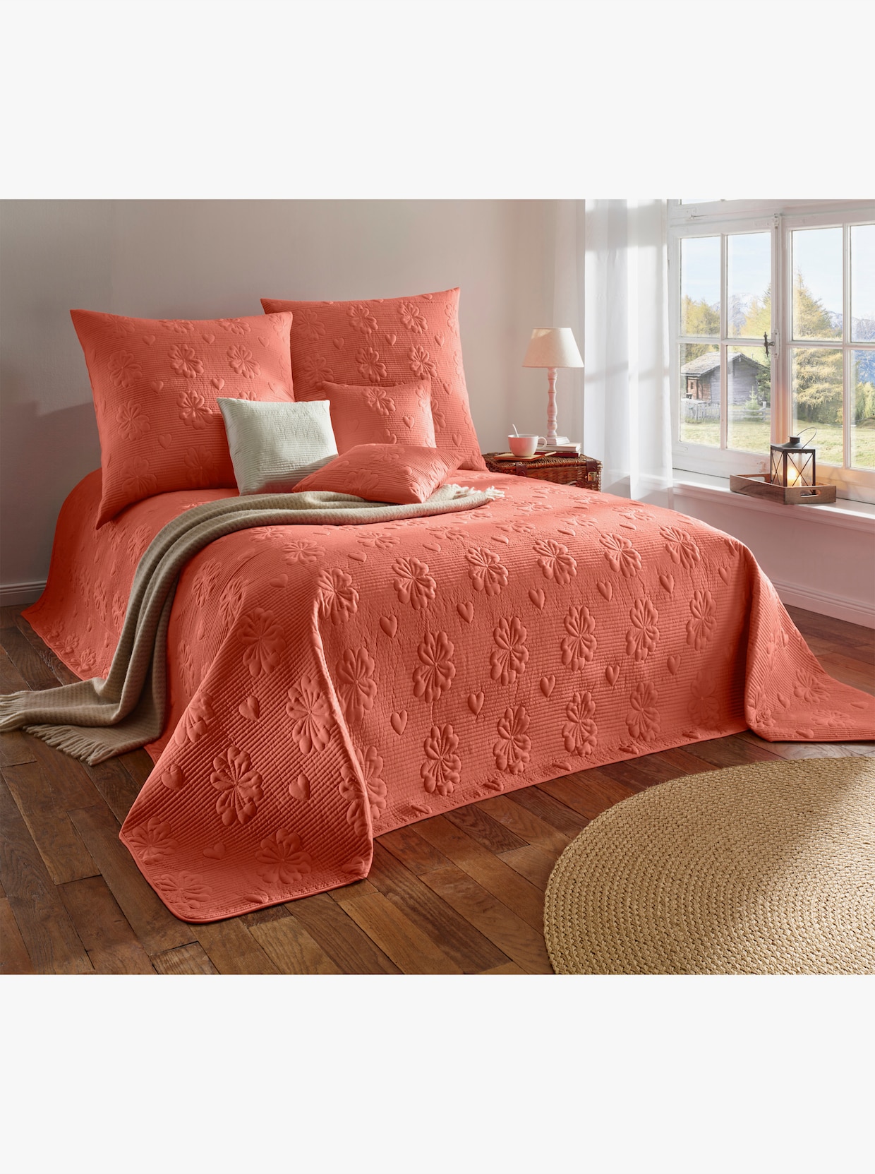 heine home Plaid - terre cuite