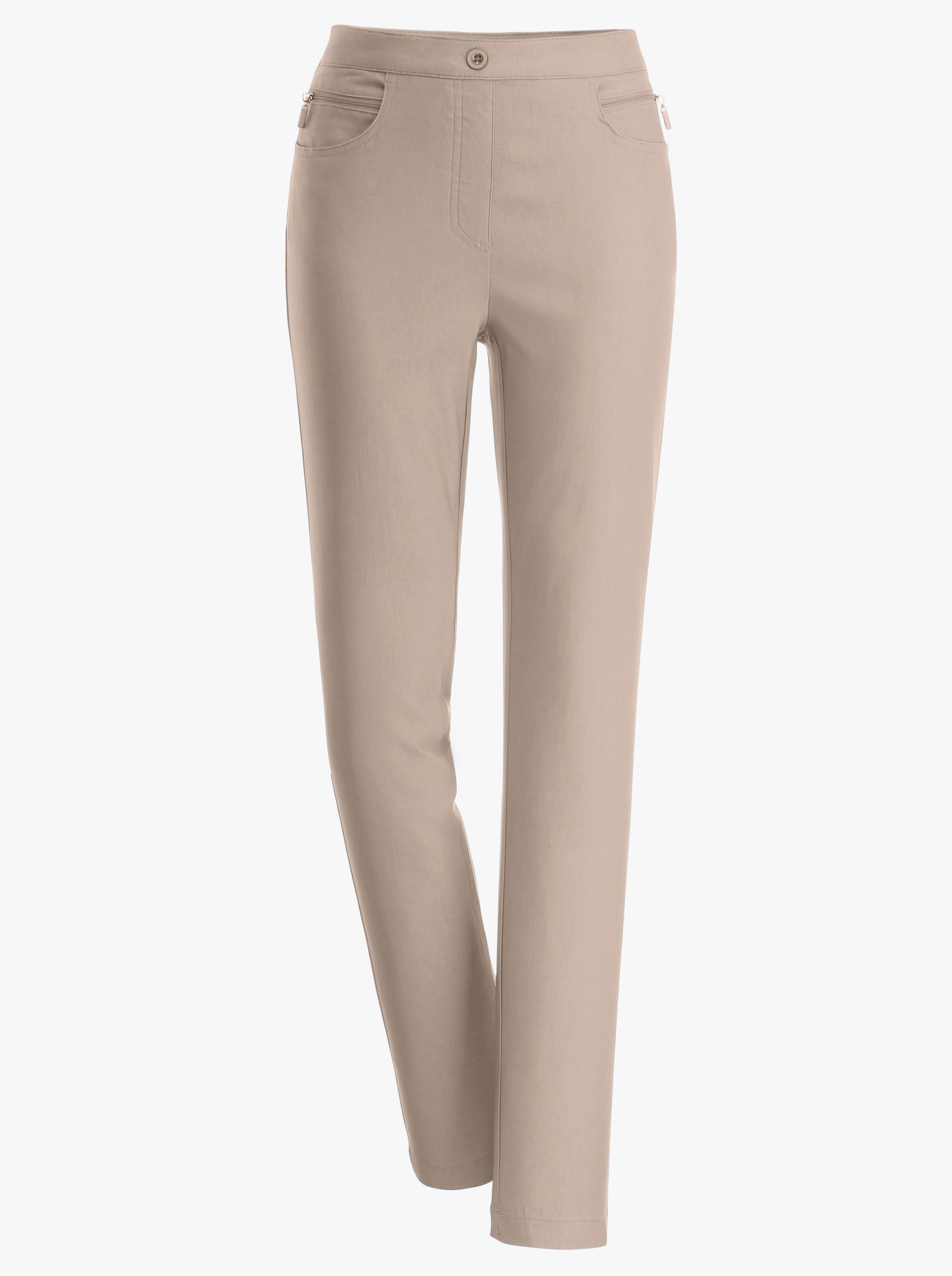 Bengalinhose mit Zierreißverschlüssen - sand