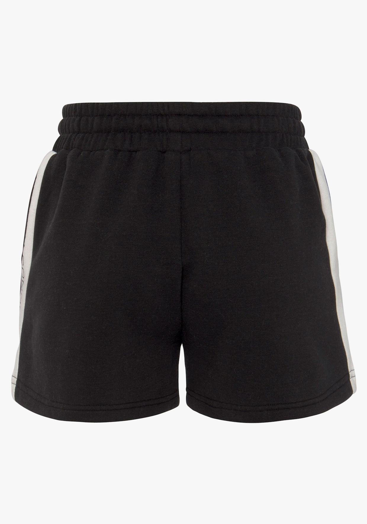 Short en matière sweat - noir