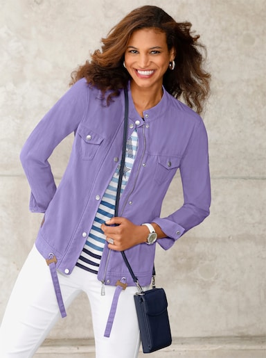 Jeans-Jacke - lavendel