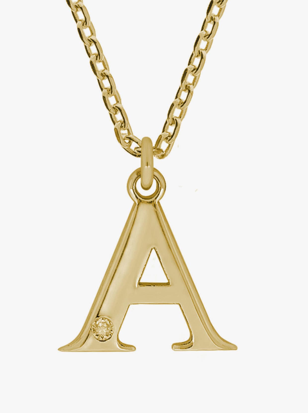 Anhänger mit Kette - Silber vergoldet 925