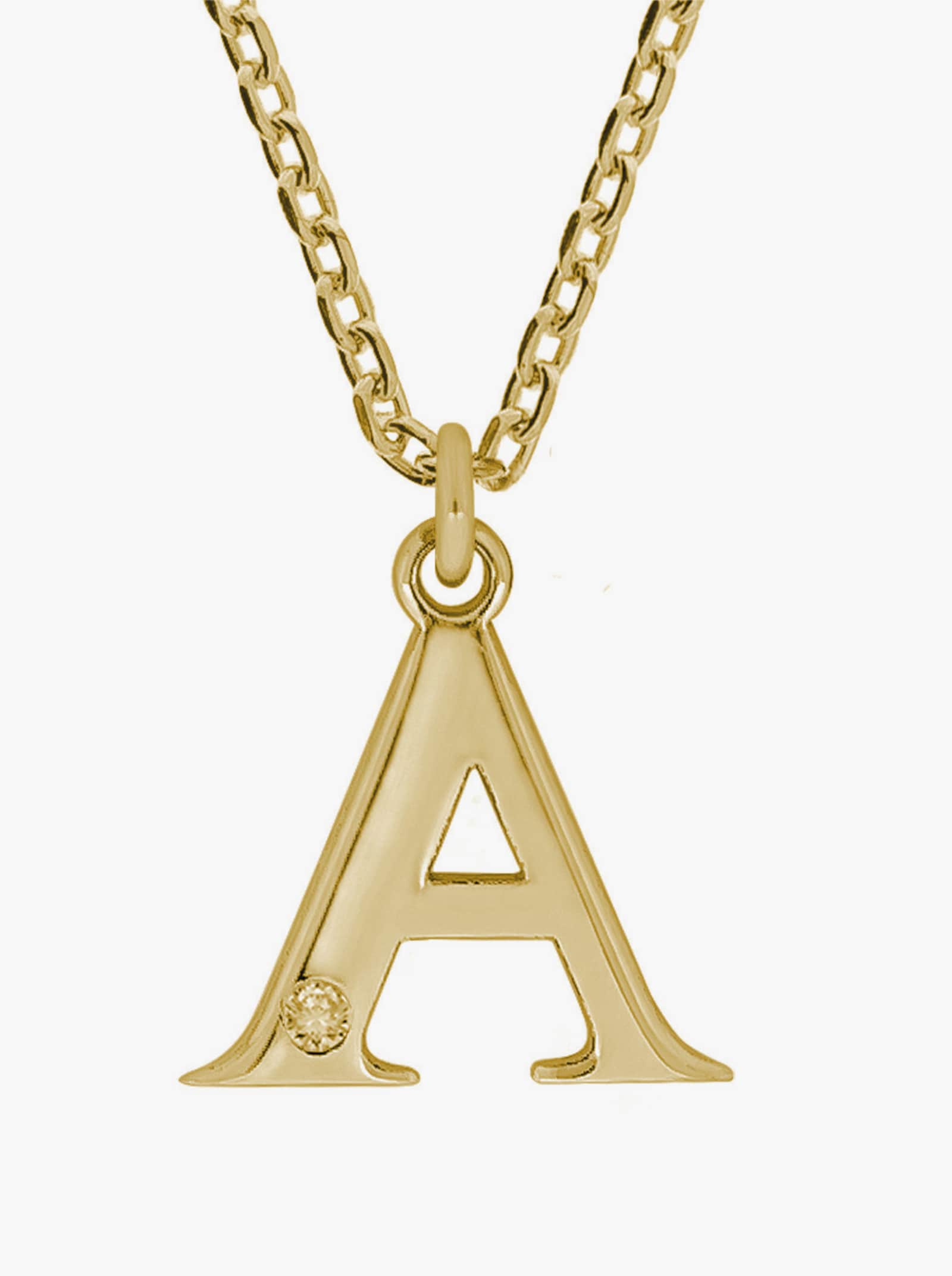 Anhänger mit Kette - Silber vergoldet 925