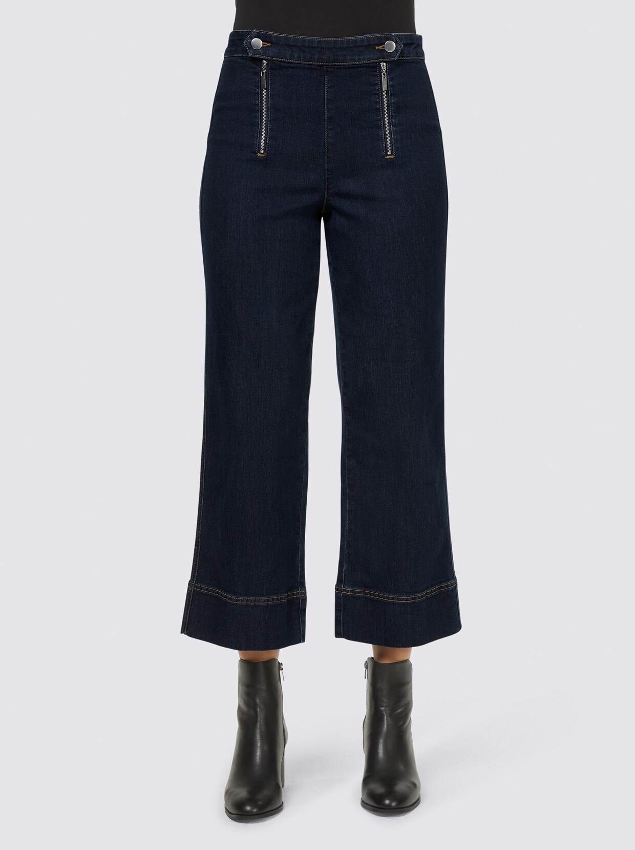 Rick Cardona Jeans-Culotte - dark blue