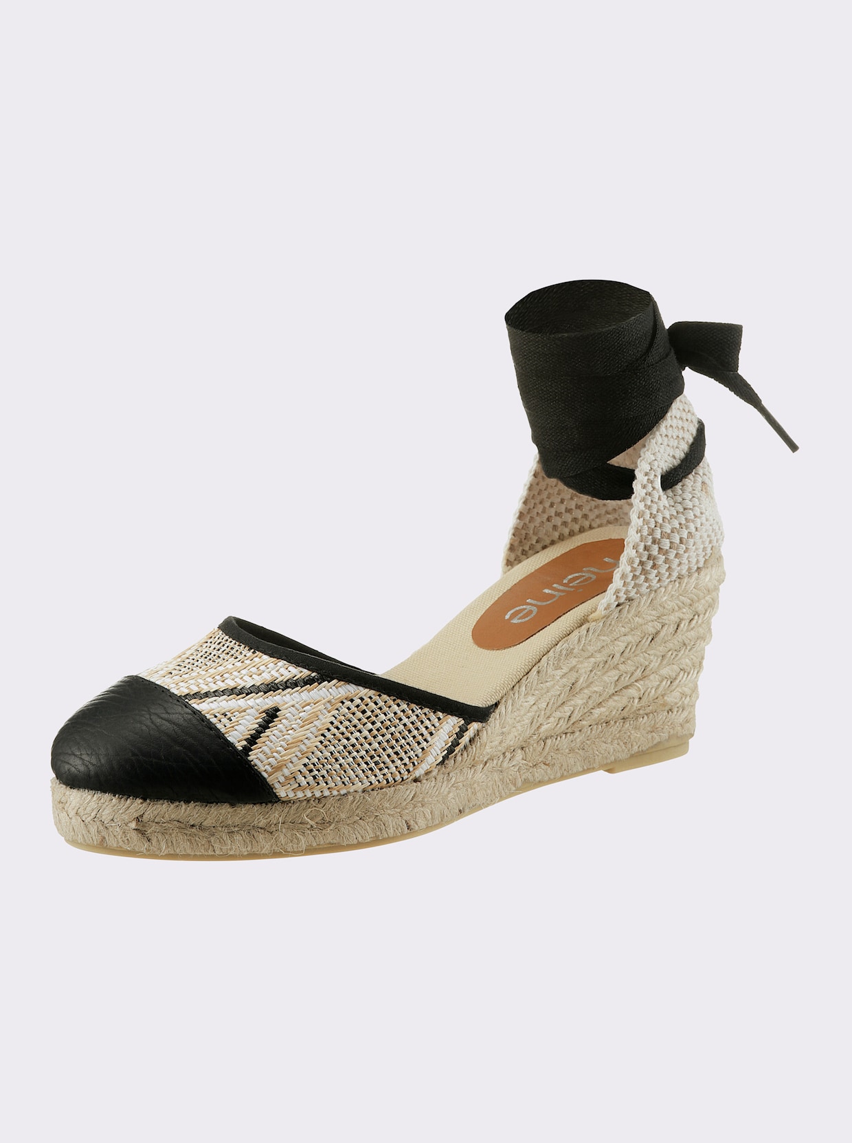 heine Espadrilles - beige/zwart