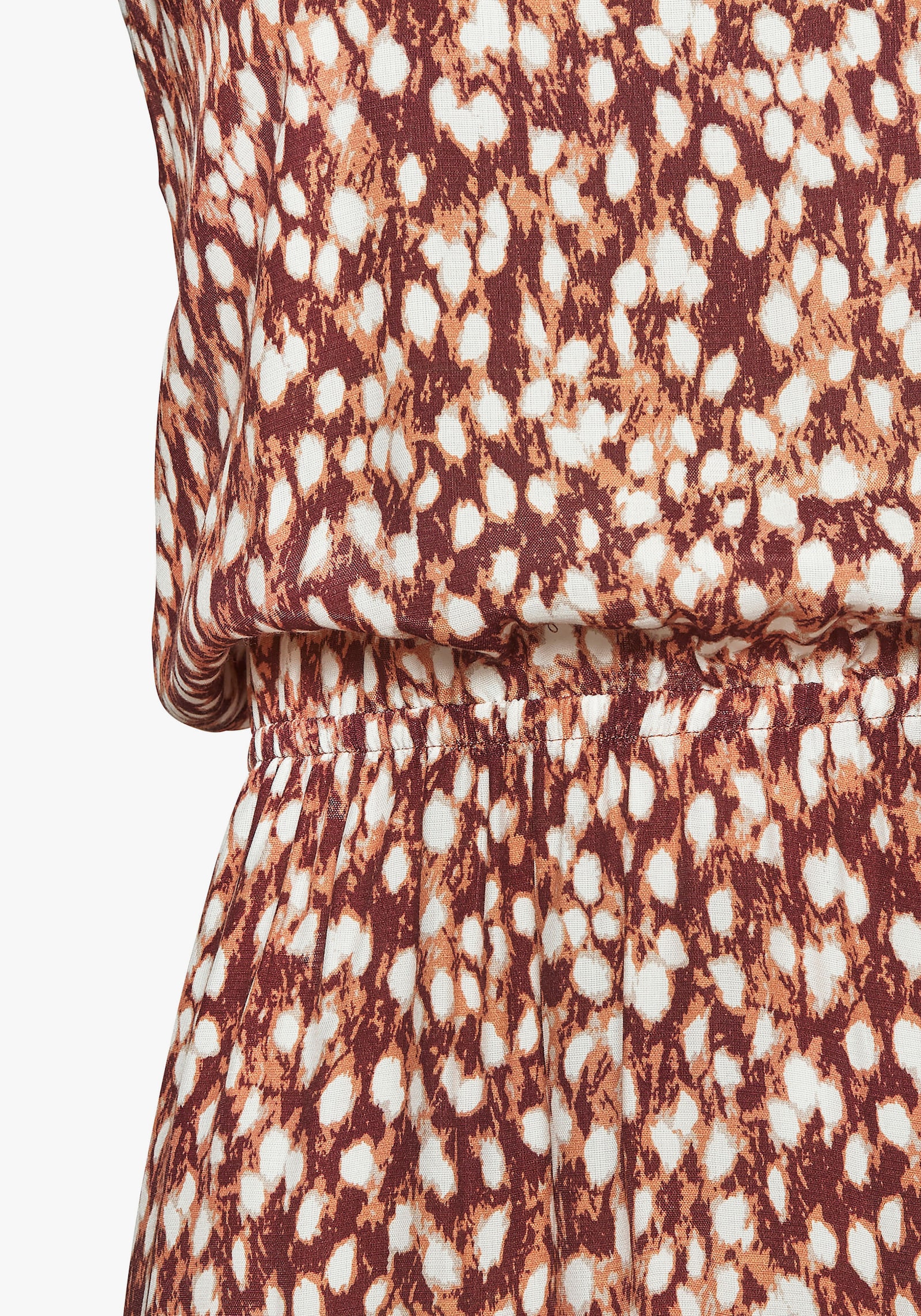 Vivance Robe longue - marron-crème imprimé