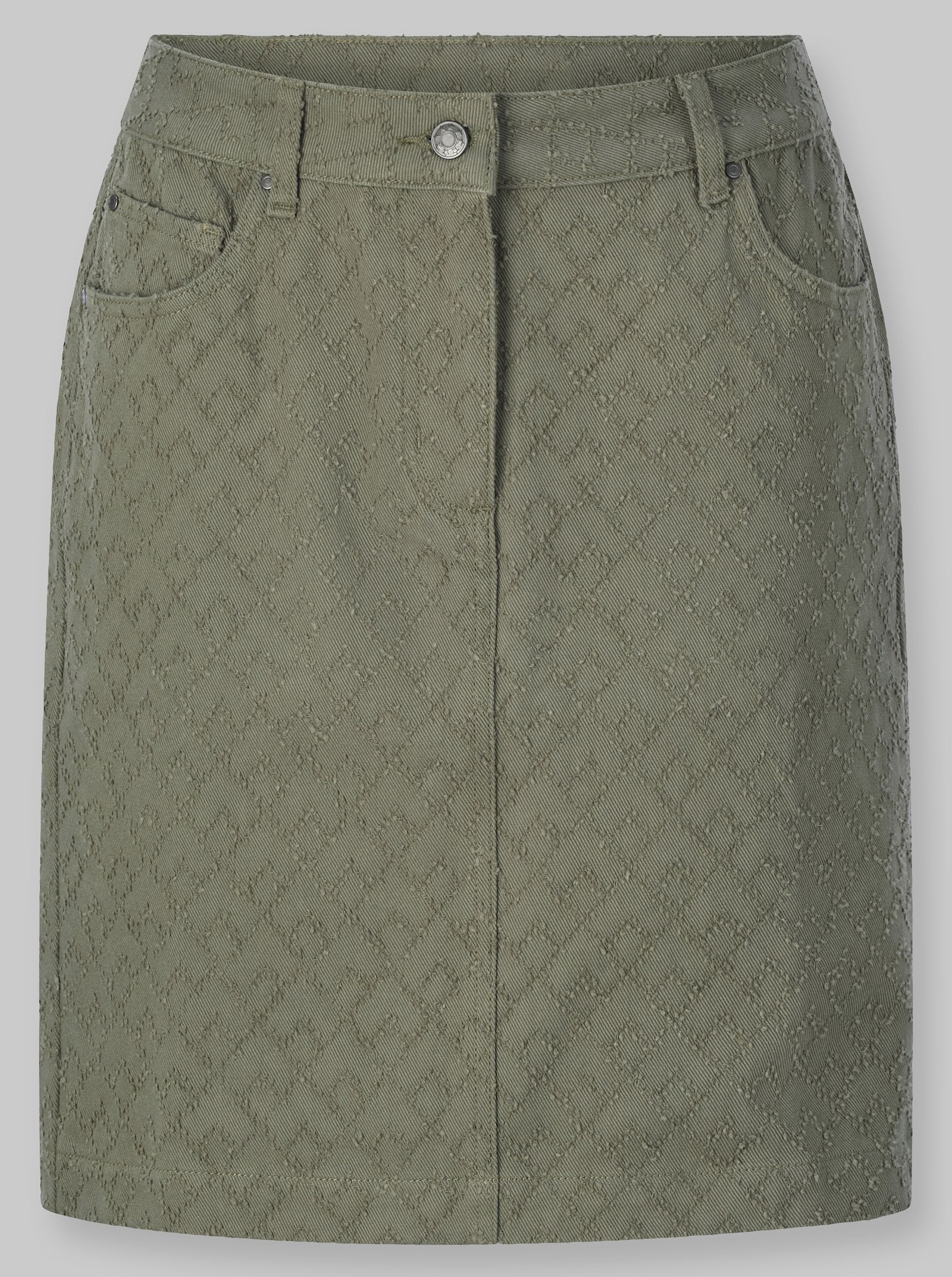 heine Webrock mit Jacquard-Muster - khaki