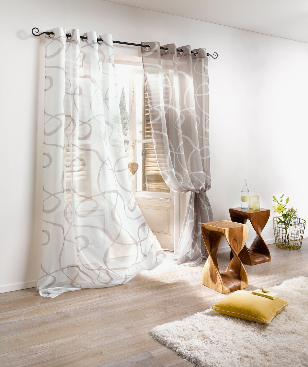 heine home Dekostore - taupe-weiss