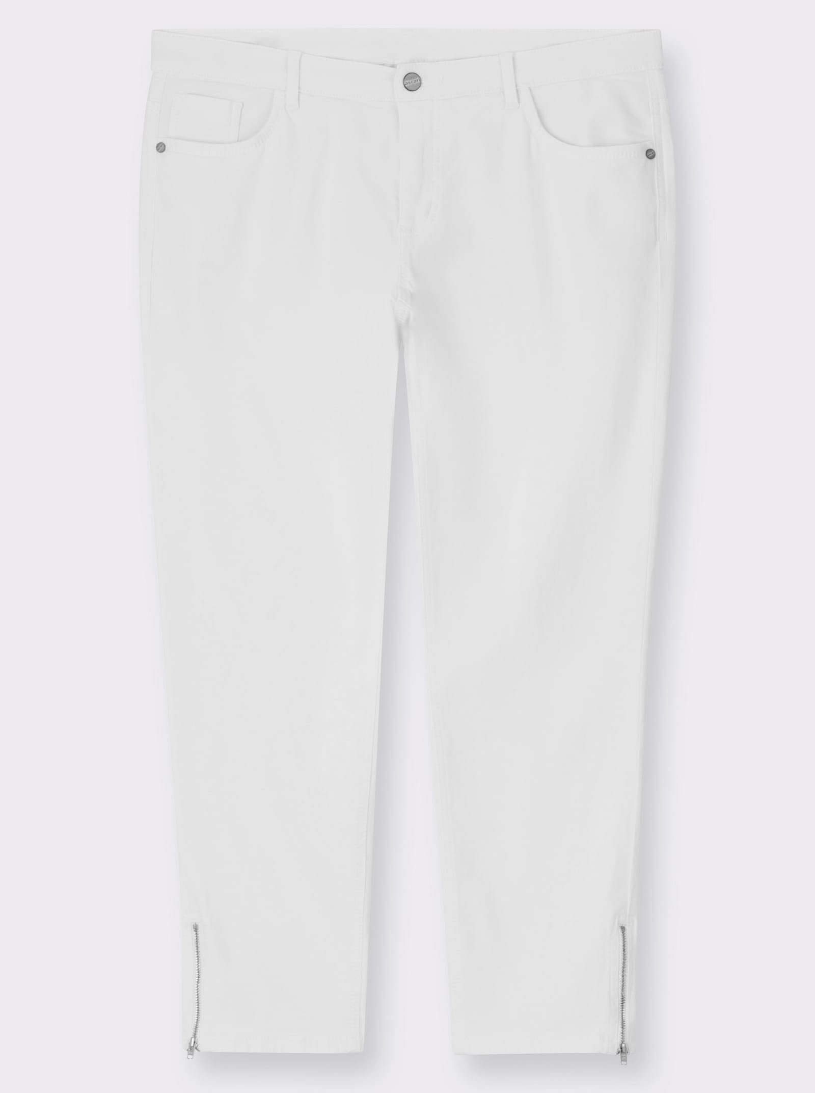 Ascari Stretch-Jeans mit Bauch-weg-Effekt - weiß