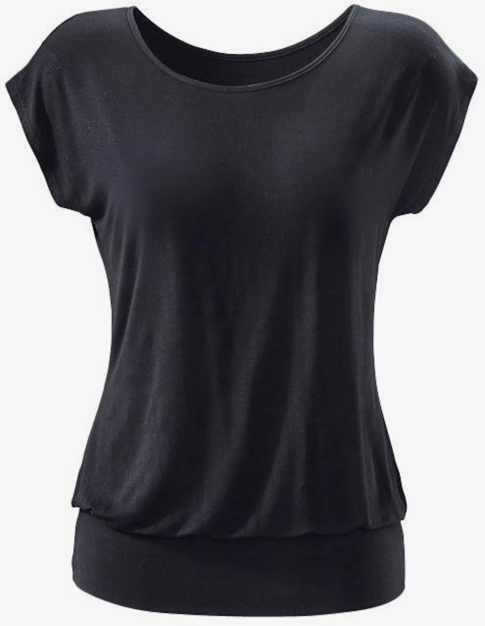 LASCANA Lang shirt - zwart