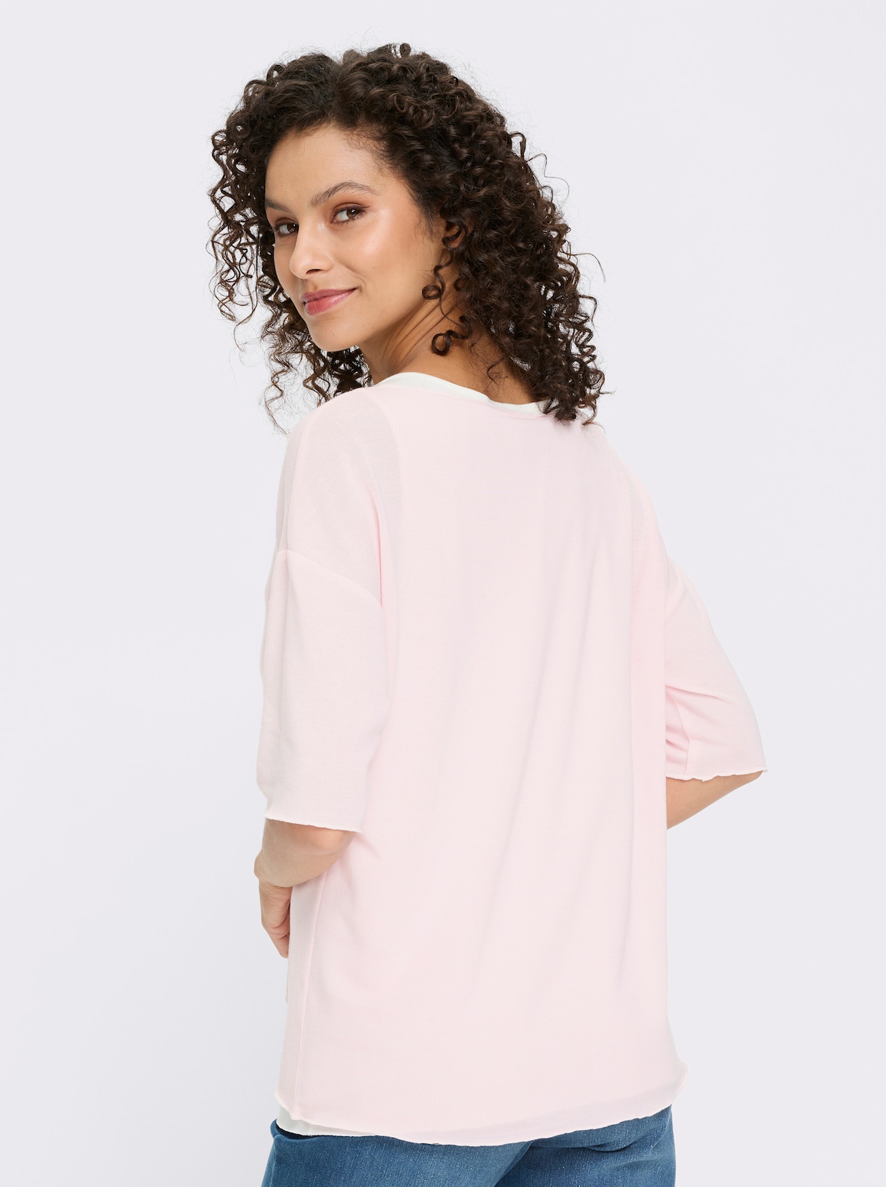 heine 2-in-1-Shirt - hellrosé