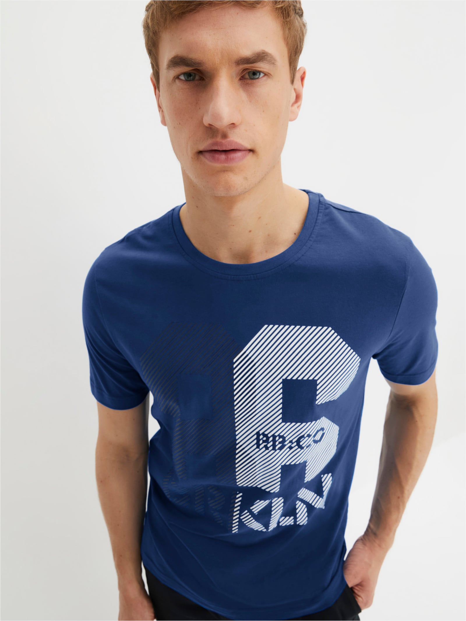 Catamaran Sports Freizeitshirt mit Frontdruck - royalblau-bedruckt