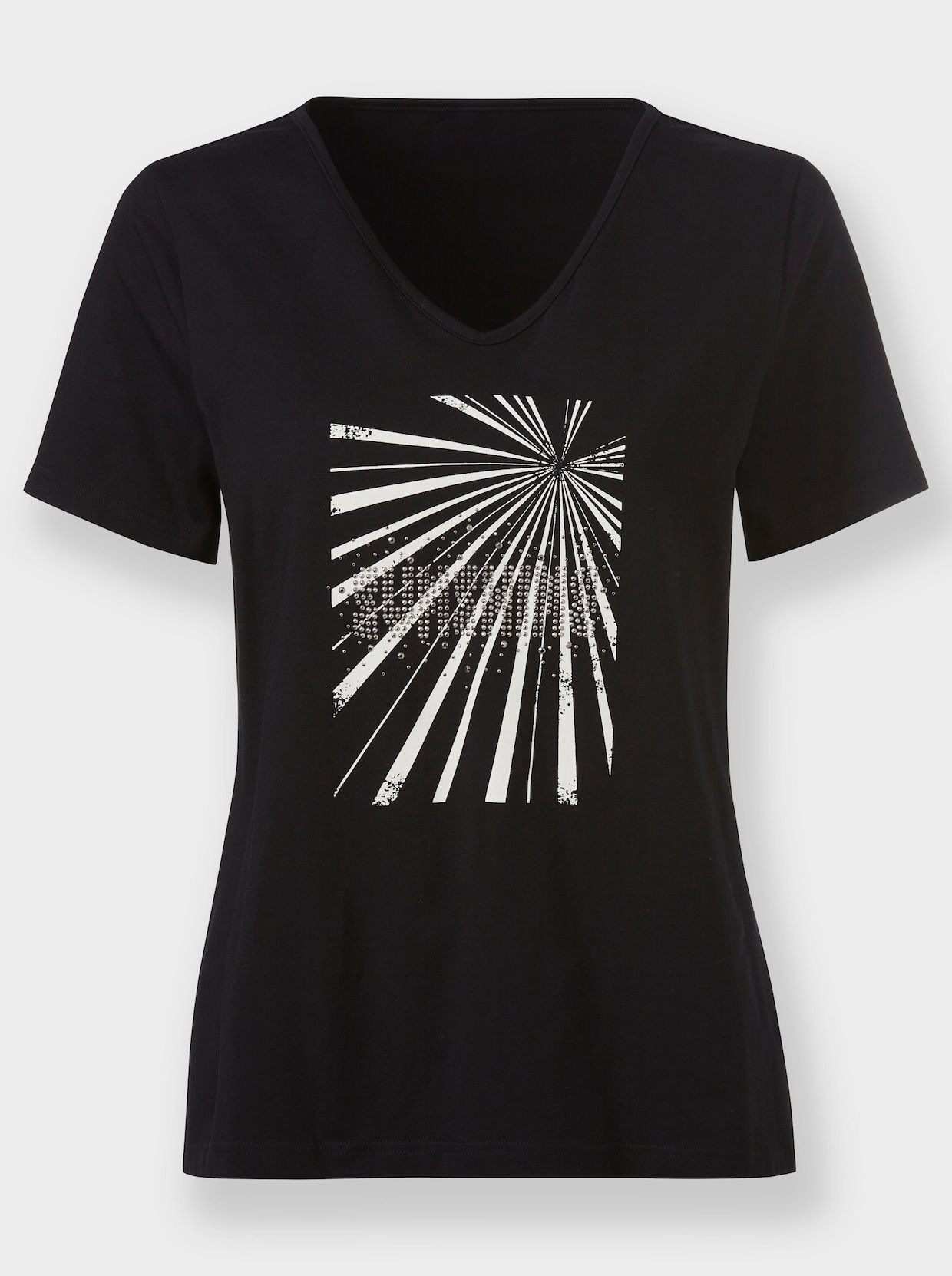 heine Shirt met korte mouwen - zwart