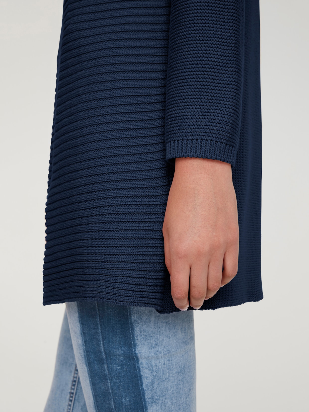 heine veste en tricot - bleu nuit