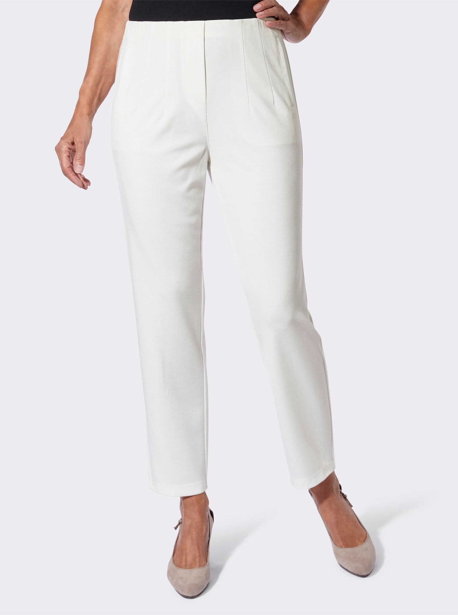 Jerseyhose in Schlupfform - ecru