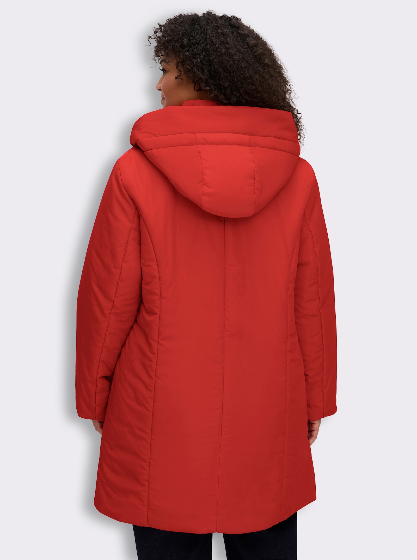 Wintermantel in 2-in-1-Optik - rot