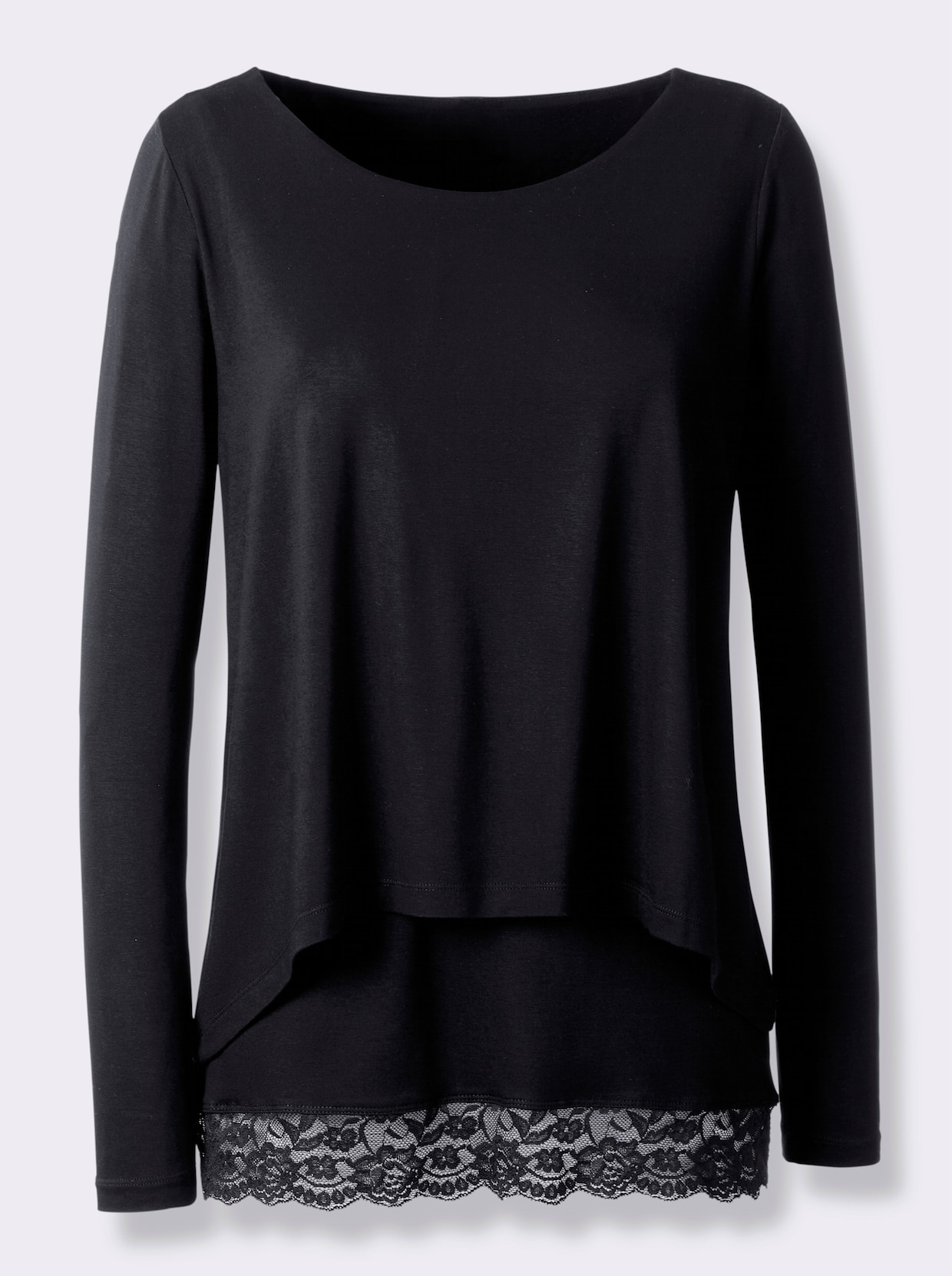 heine Shirt 2-in-1 - zwart