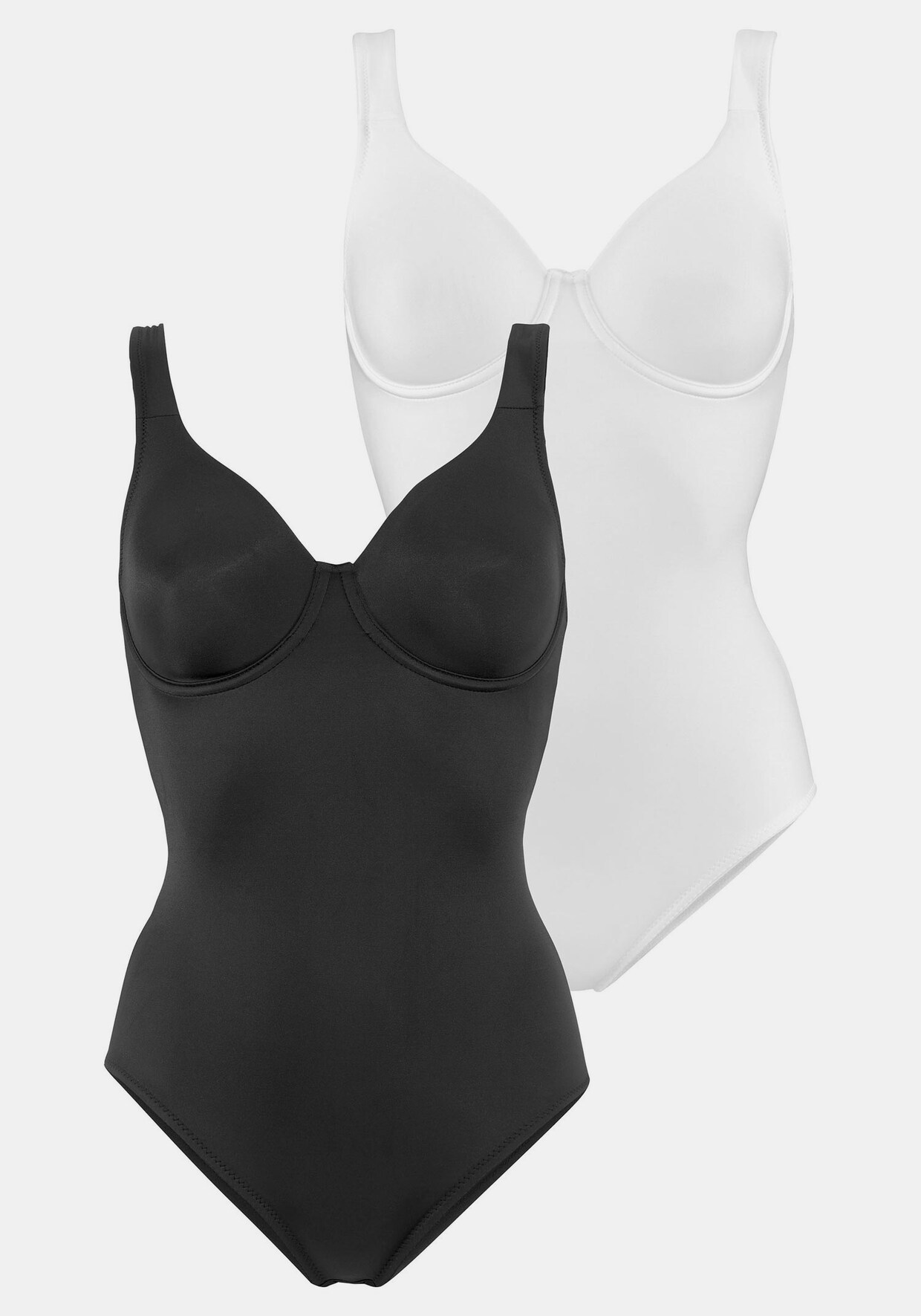 Nuance T-Shirt-Body - schwarz+weiß
