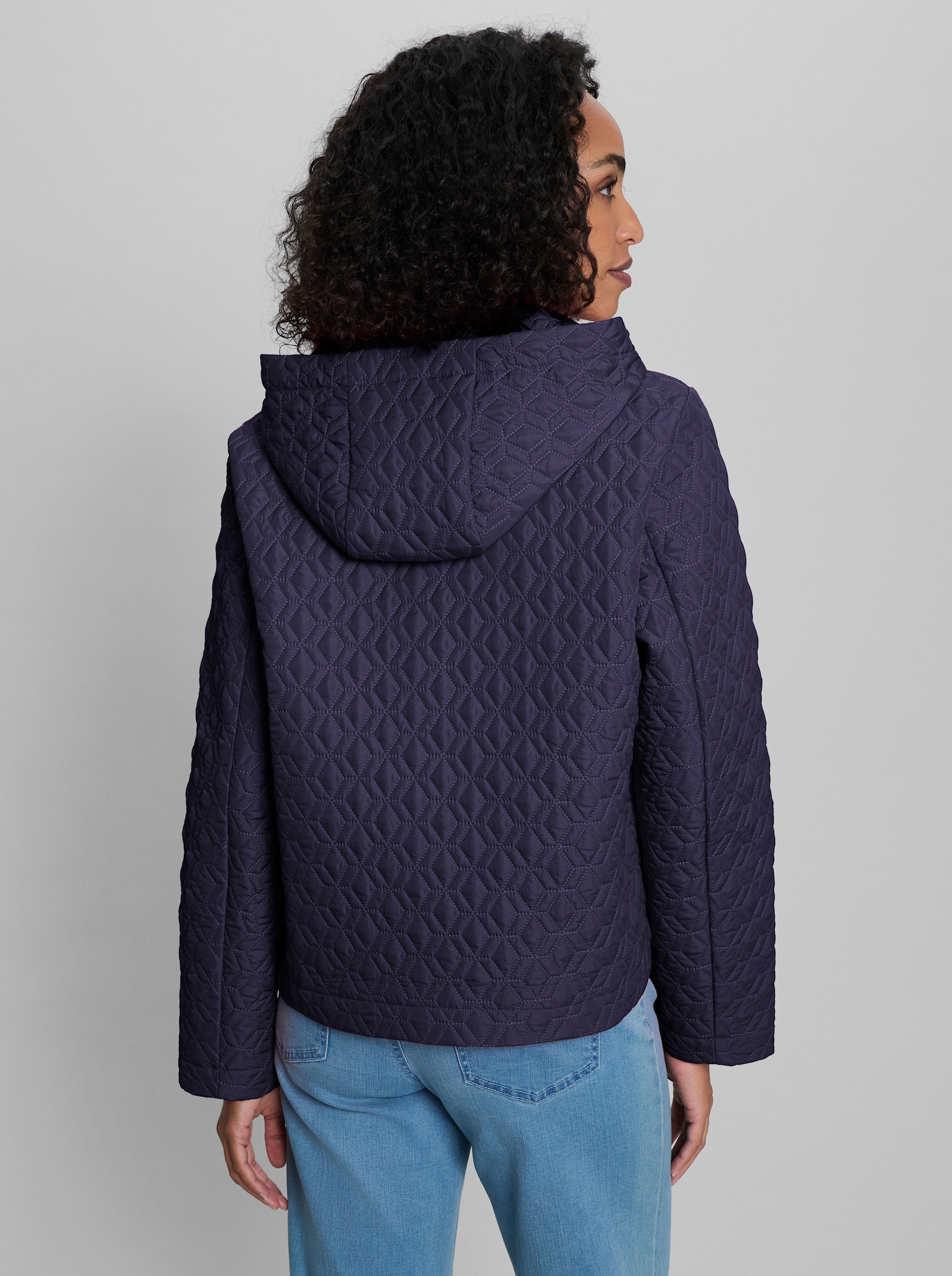 heine Kapuzenjacke mit Steppung - marine