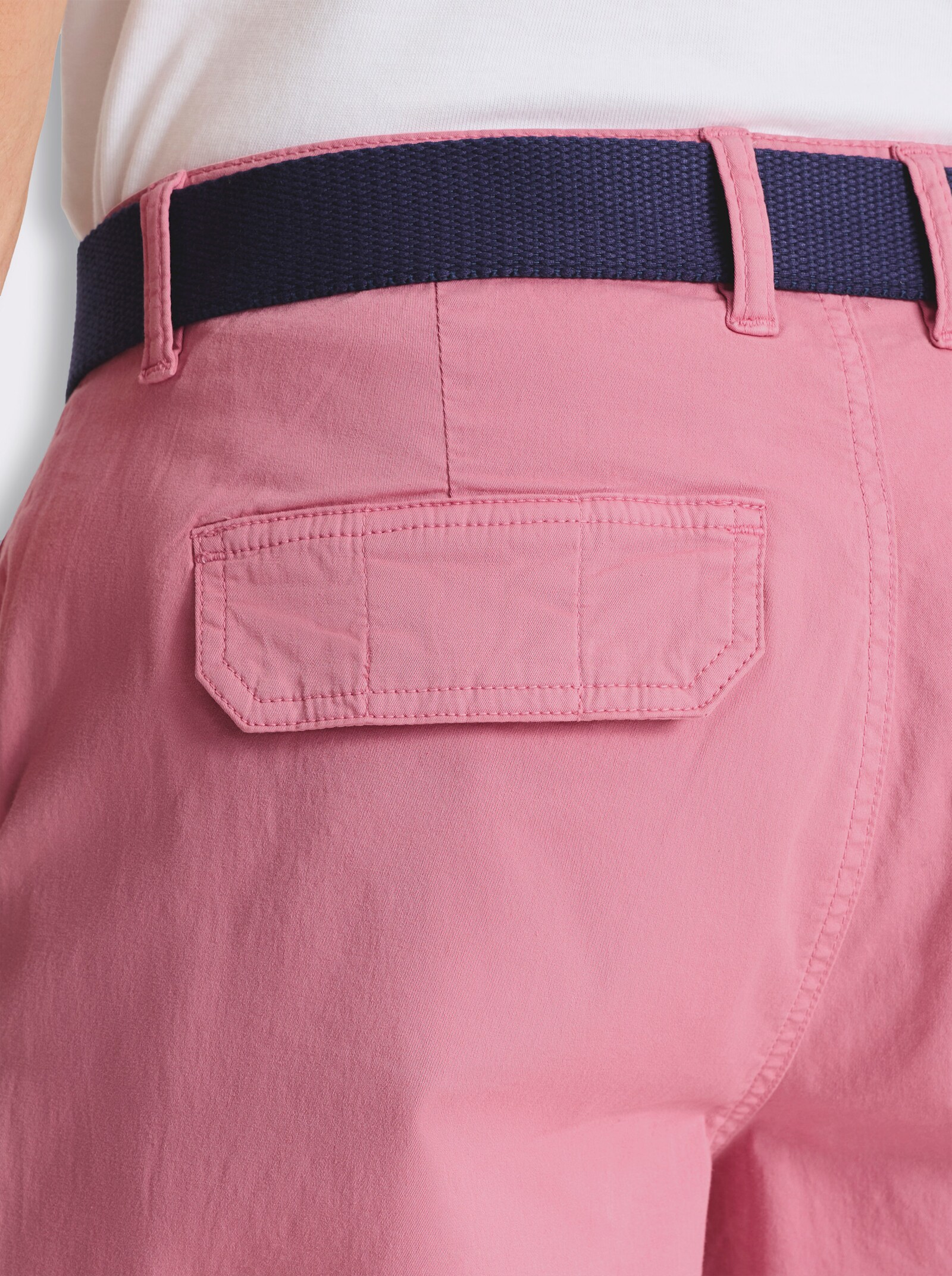 Bermudas in Twill-Qualität - altrosa