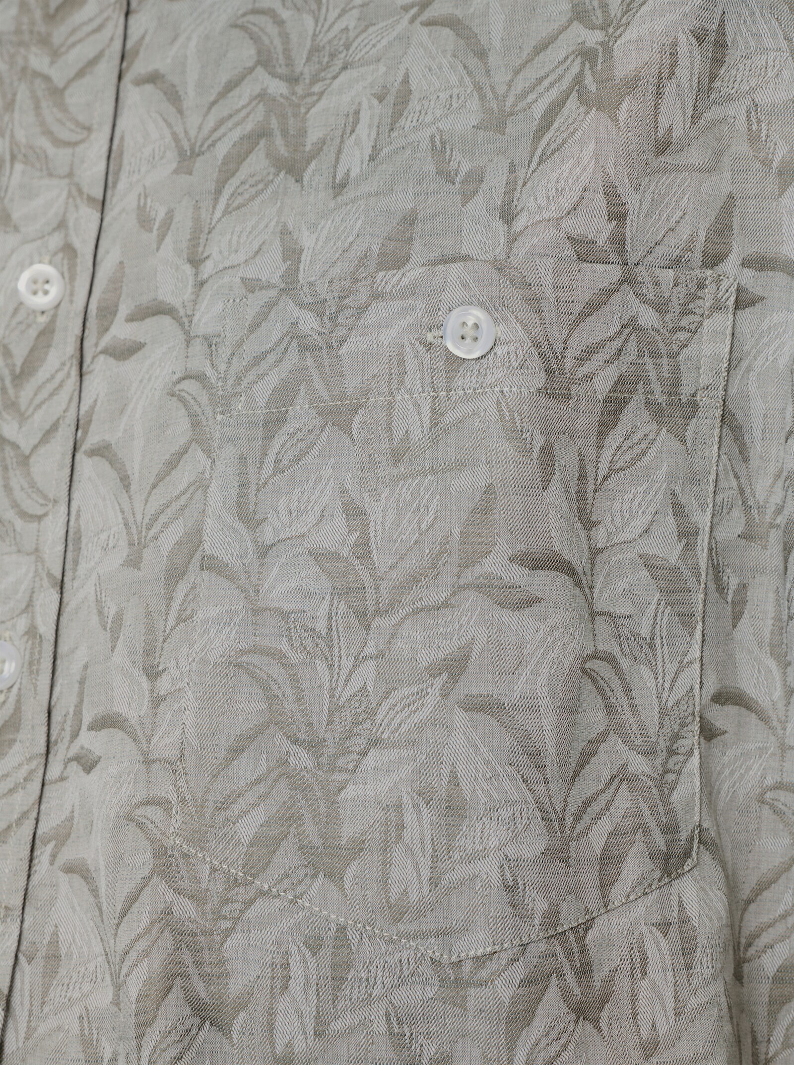 Marco Donati Langarmhemd mit Jacquard-Muster - graphit-gemustert