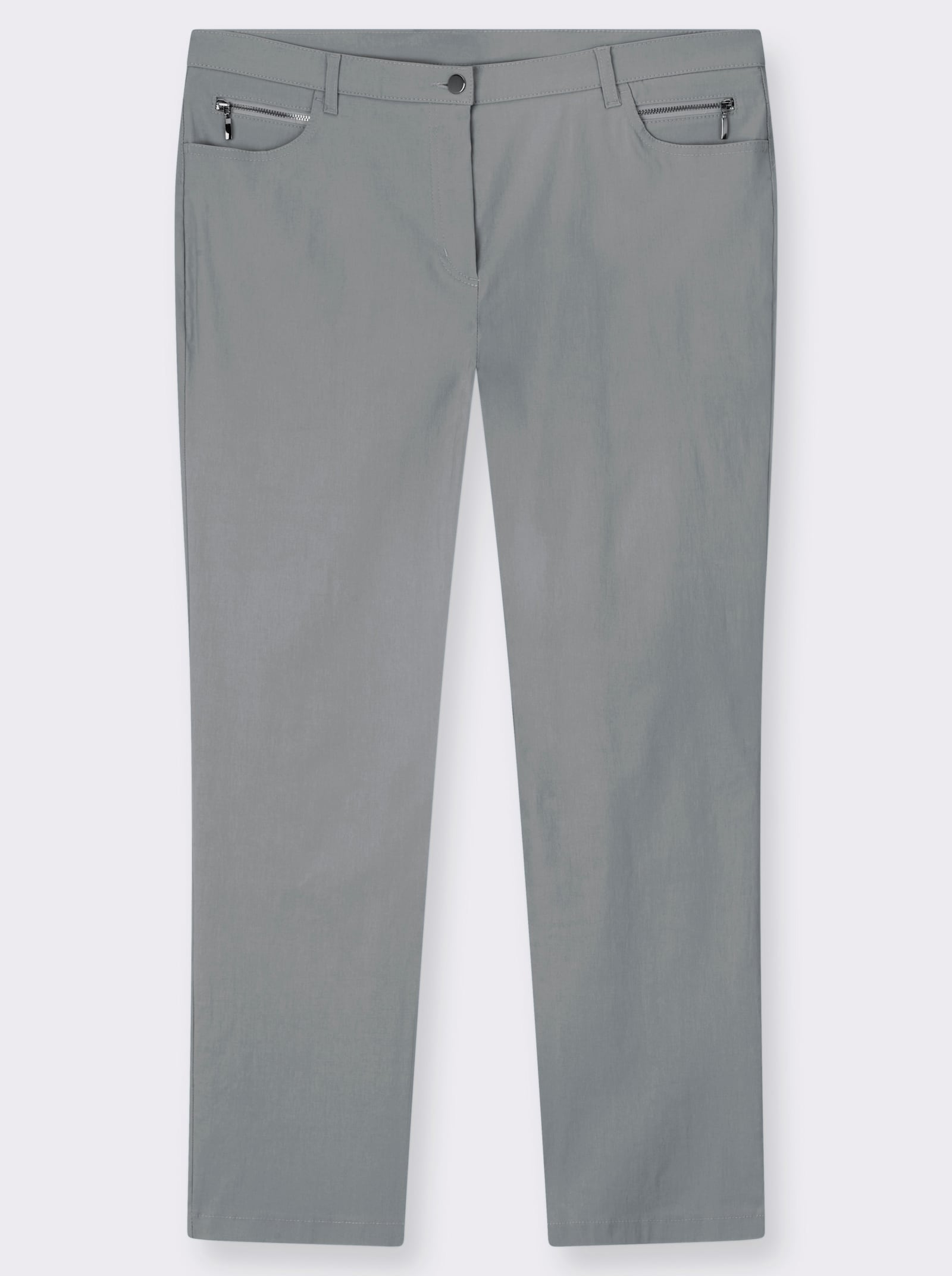 Stehmann Comfort line Stretch-Hose mit Zier-Taschen vorne - grau