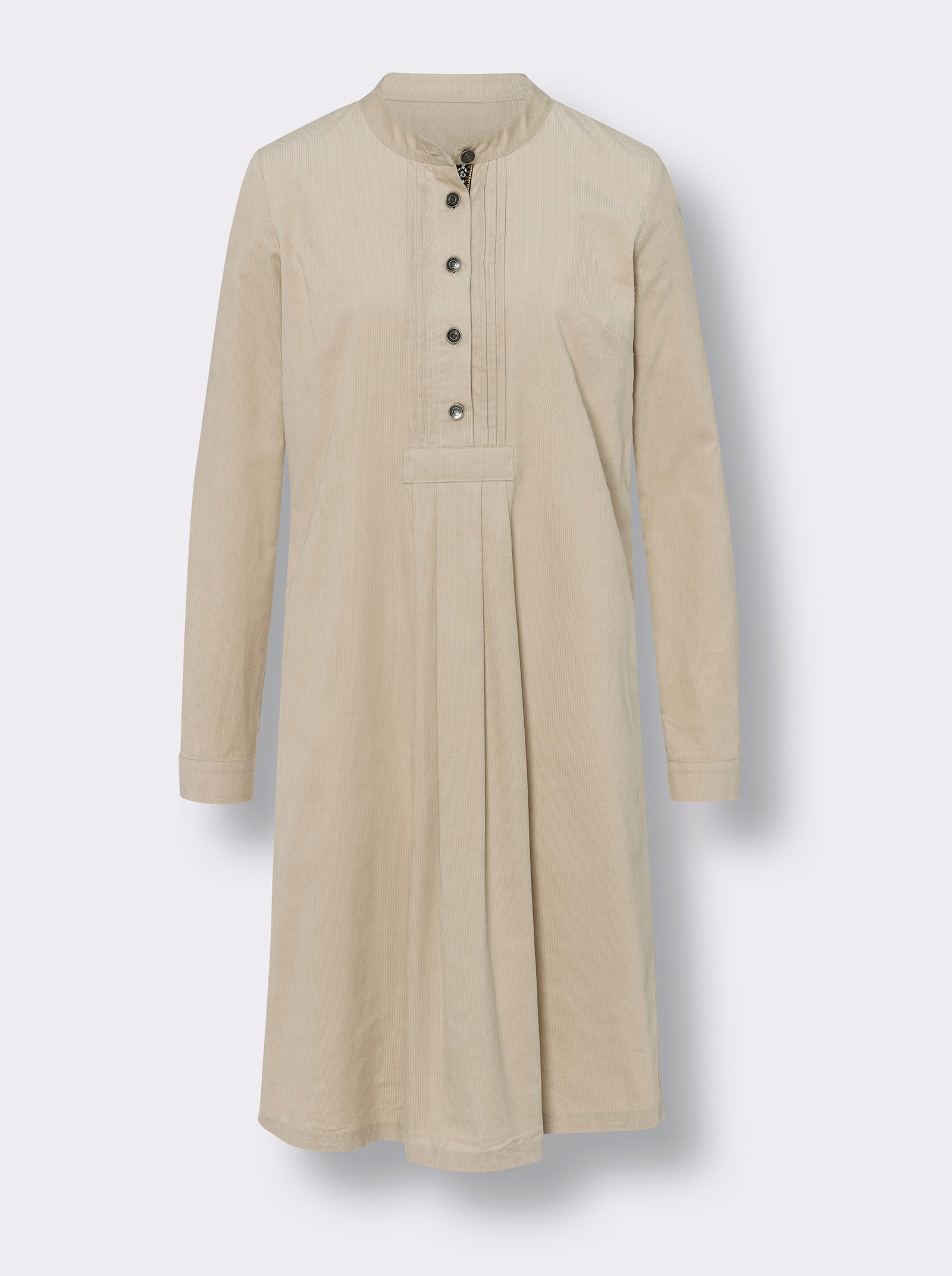 heine Freizeitkleid in Cord-Qualität - sand