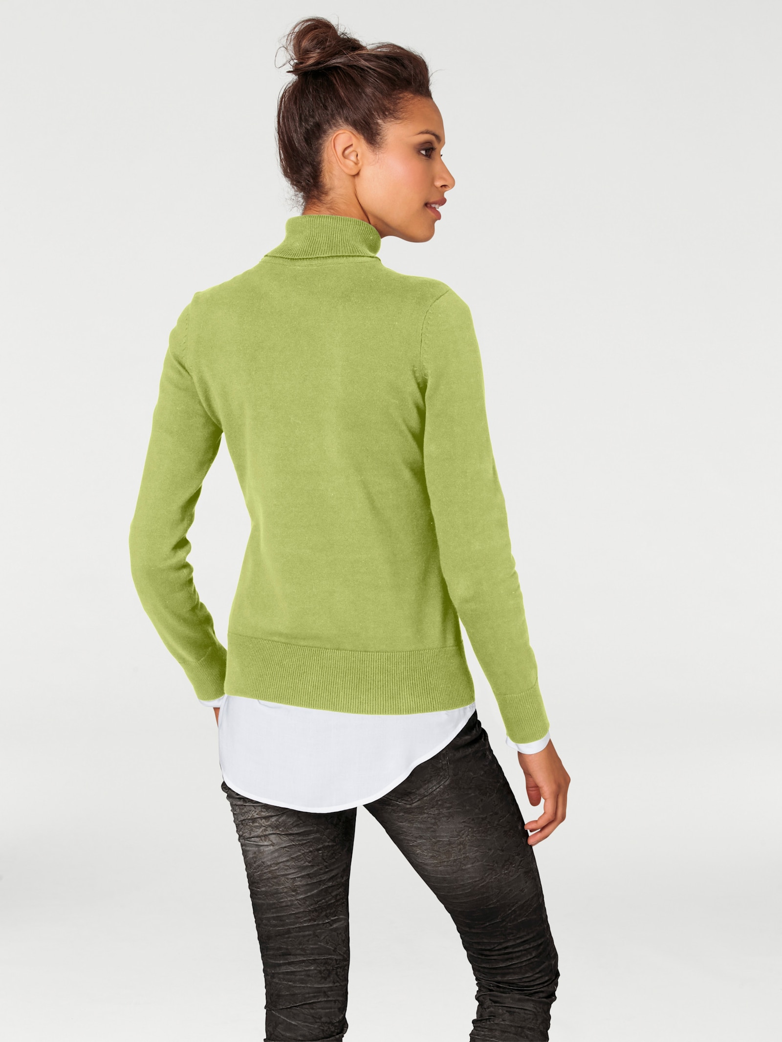 heine Rollkragenpullover in Feinstrick-Qualität - kiwi