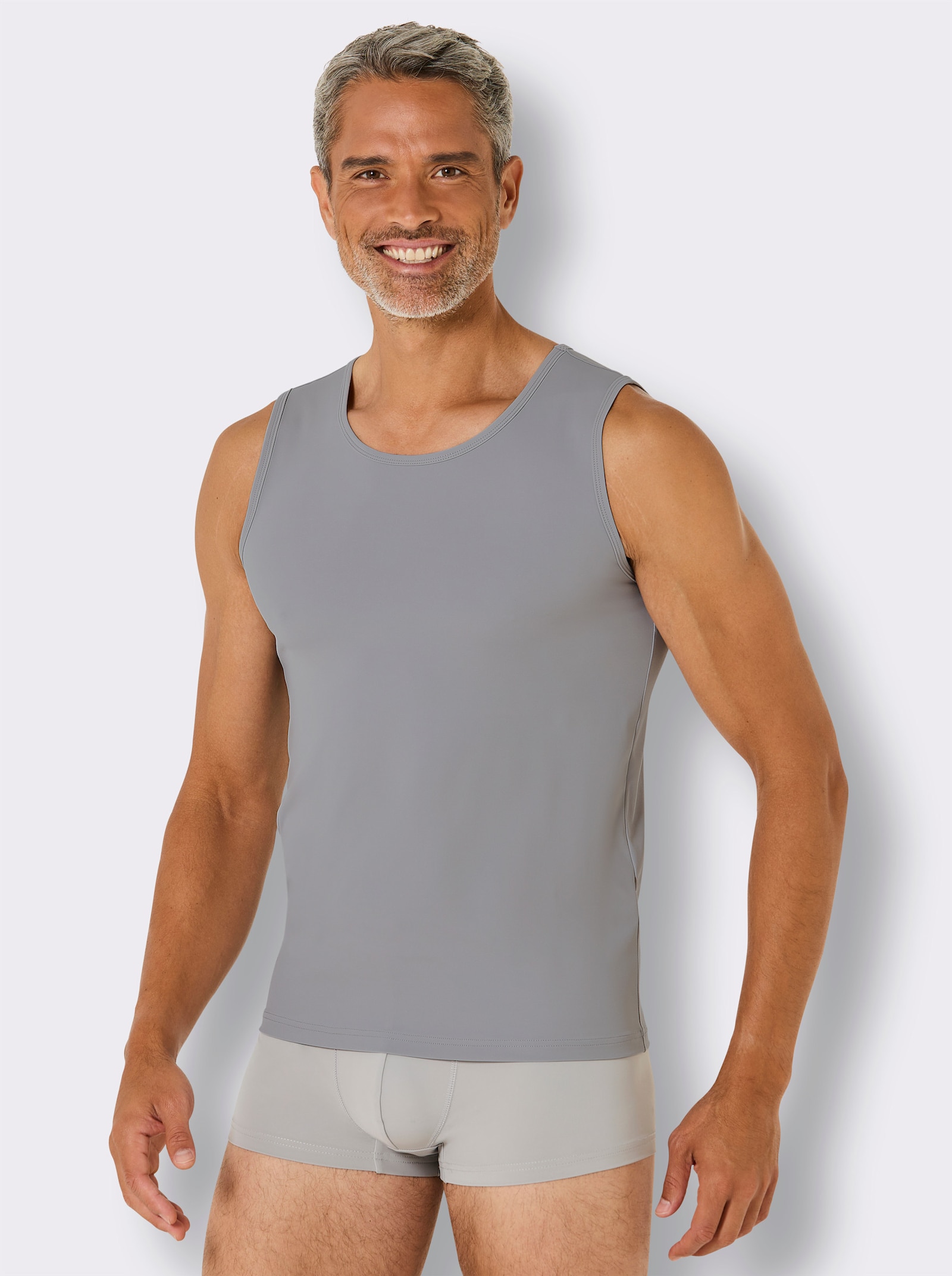 wäschepur men Shirt - steingrau