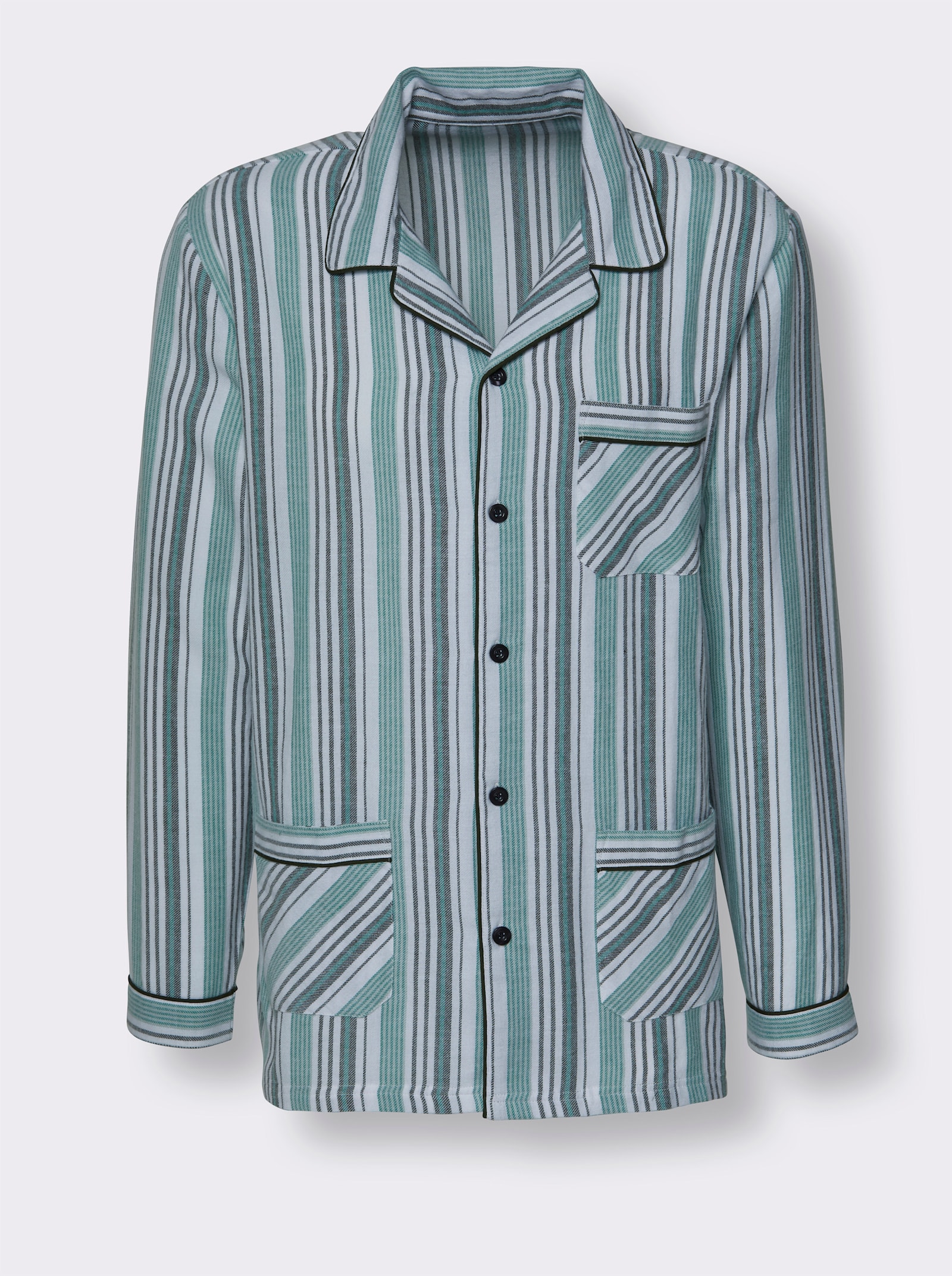 KINGsCLUB Pyjama - grün-gestreift