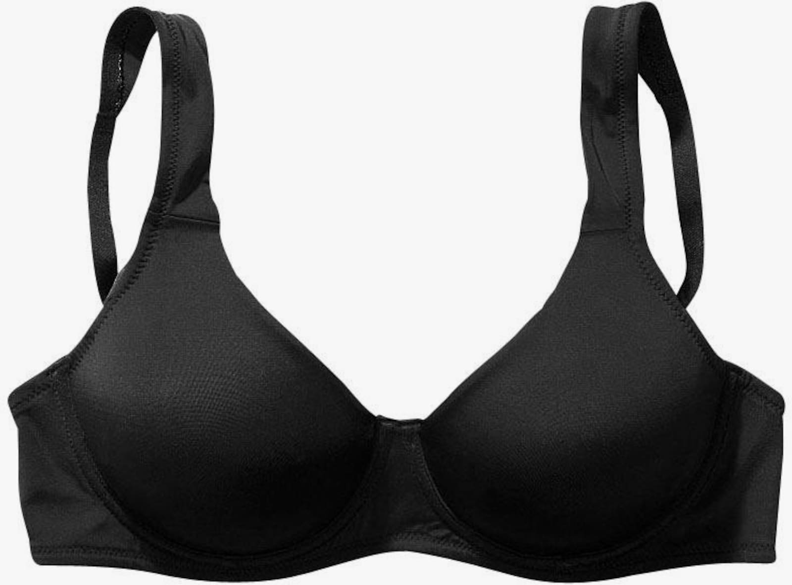 Nuance T-Shirt-BH - schwarz