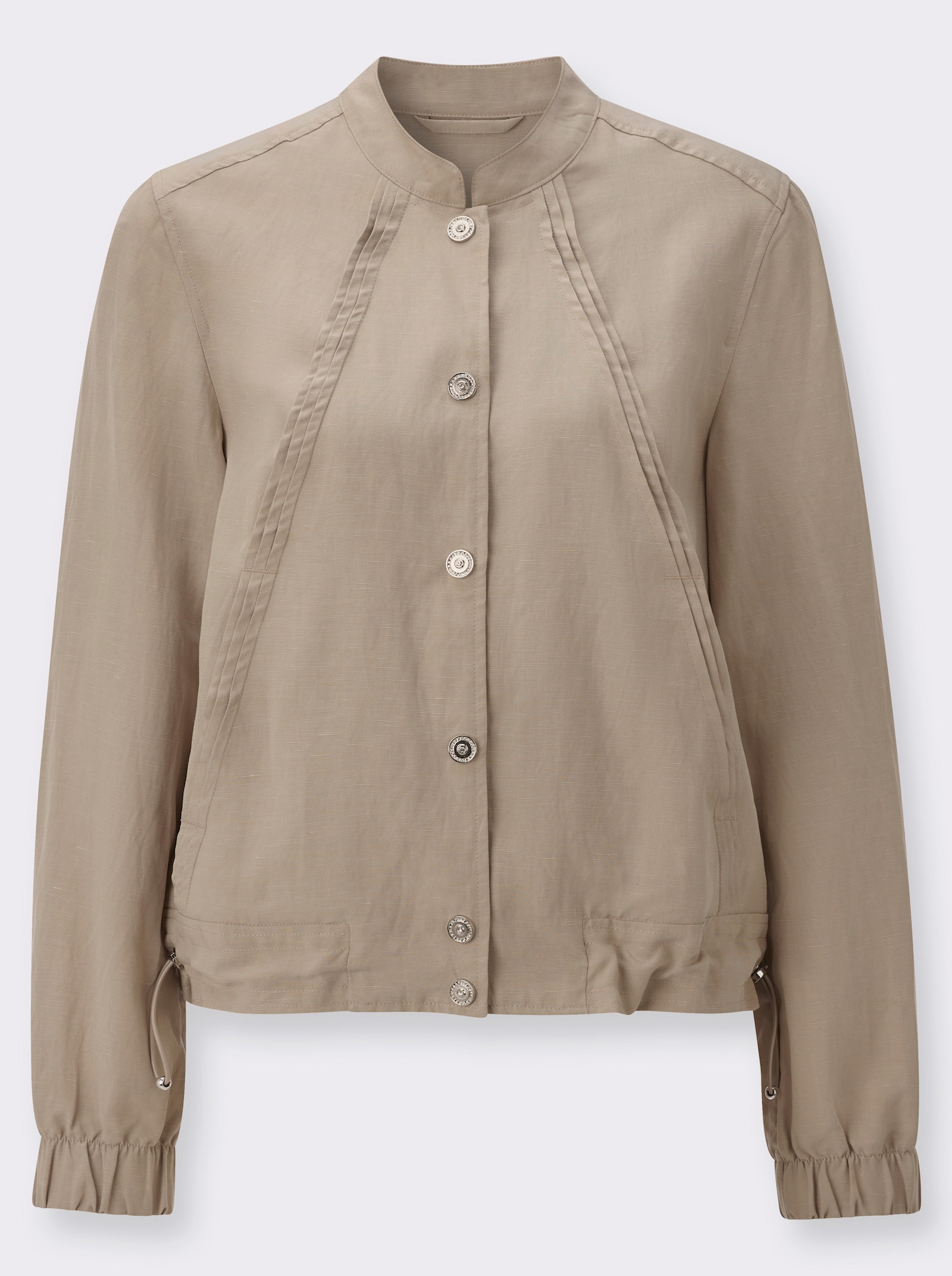 Blouson mit Biesenverzierung - sesam