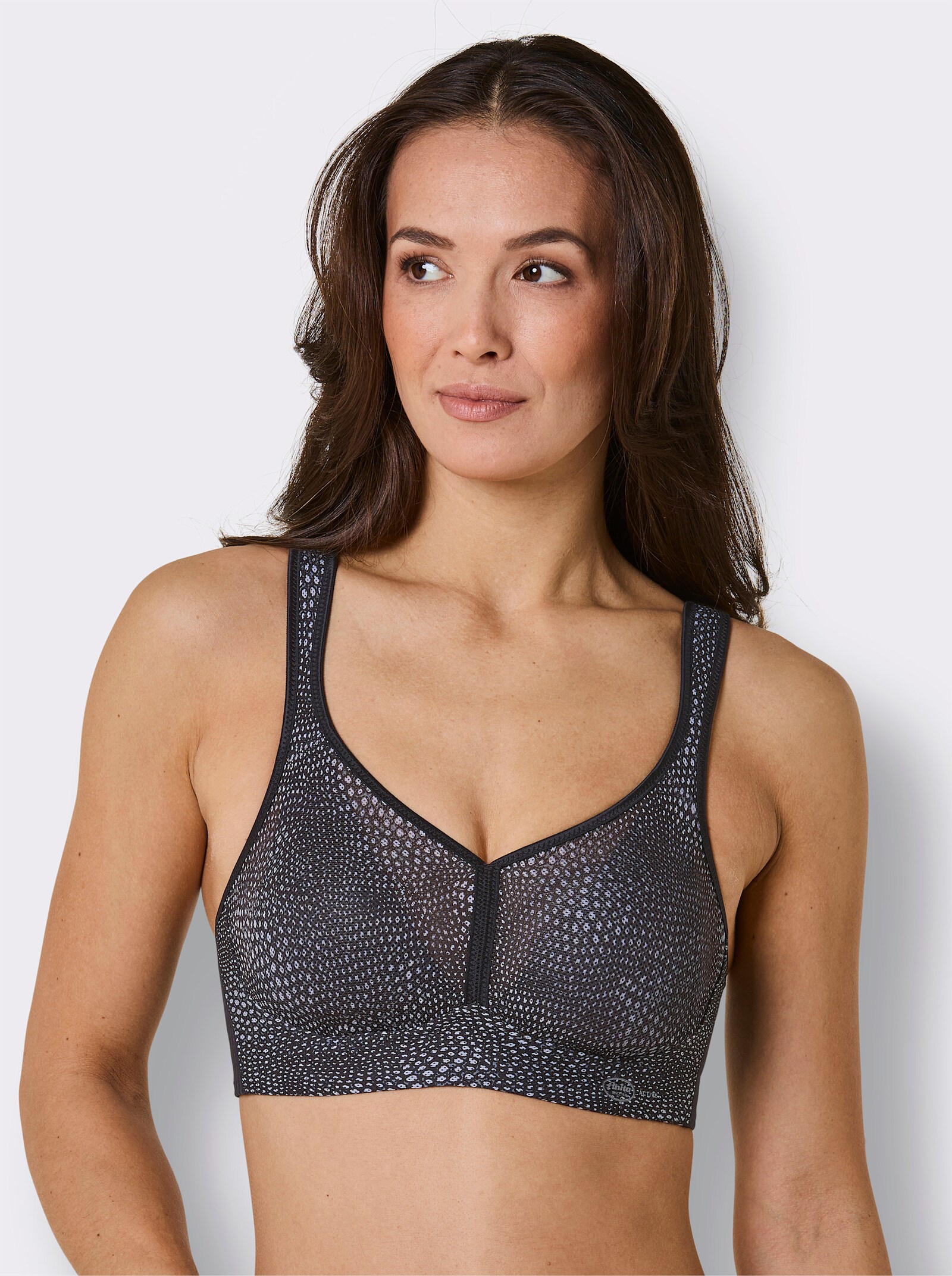 Anita Sport-BH ohne Bügel für starken Halt - anthrazit