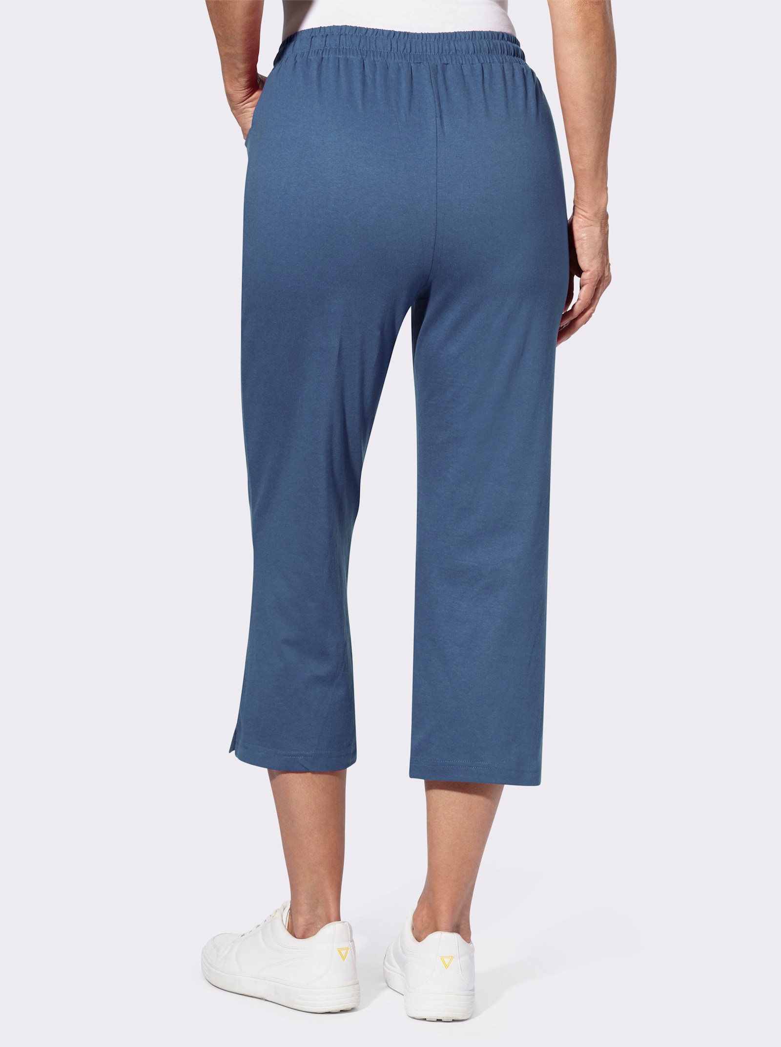 Freizeithose in 7/8-Länge - jeansblau