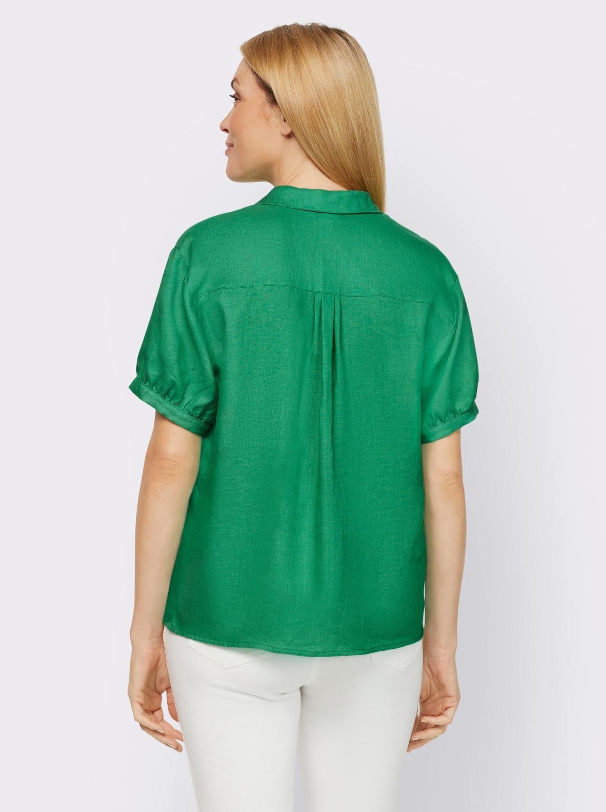 heine Linnen blouse - grasgroen