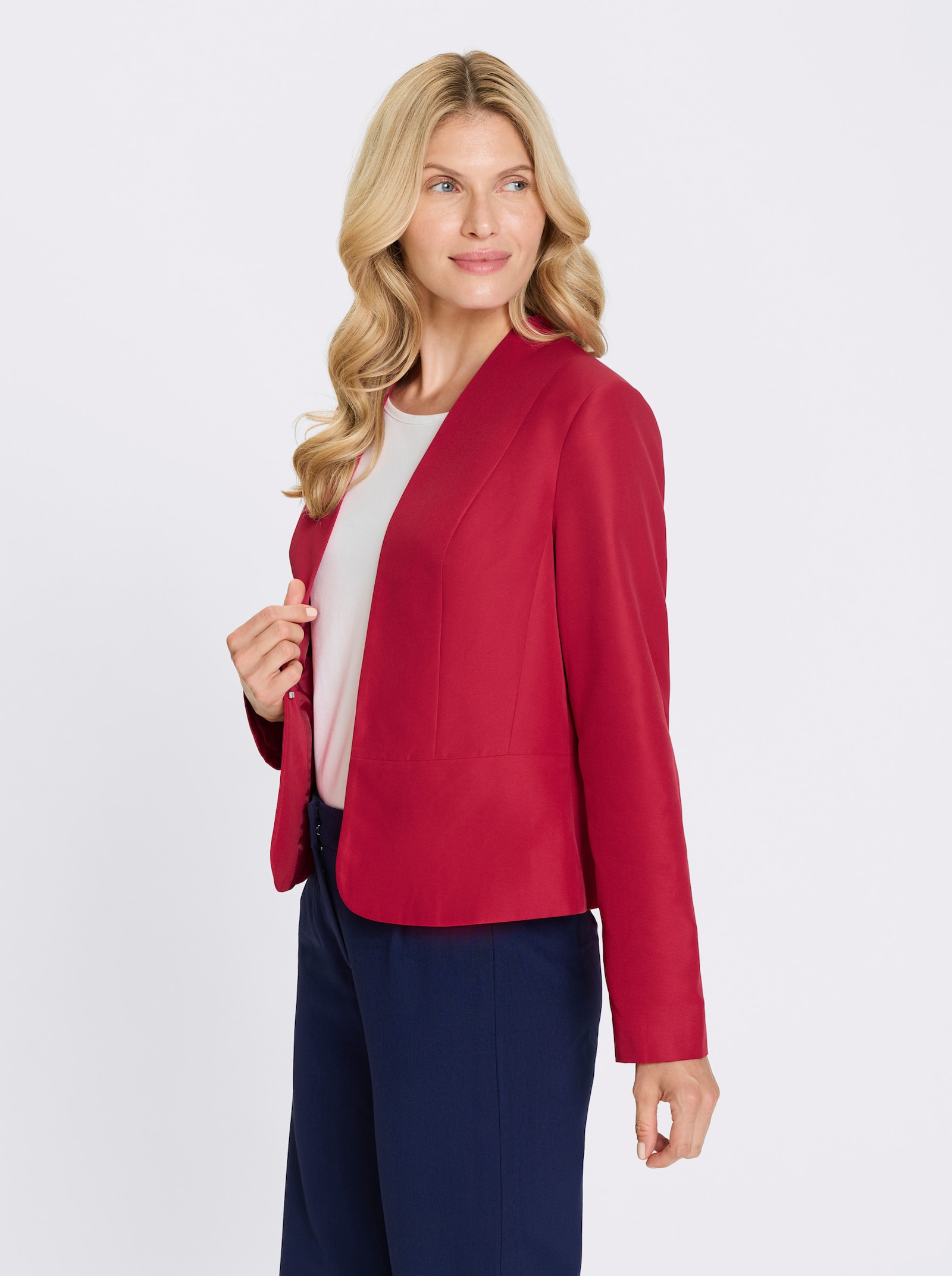 Blazer mit Hakenverschluss - rot
