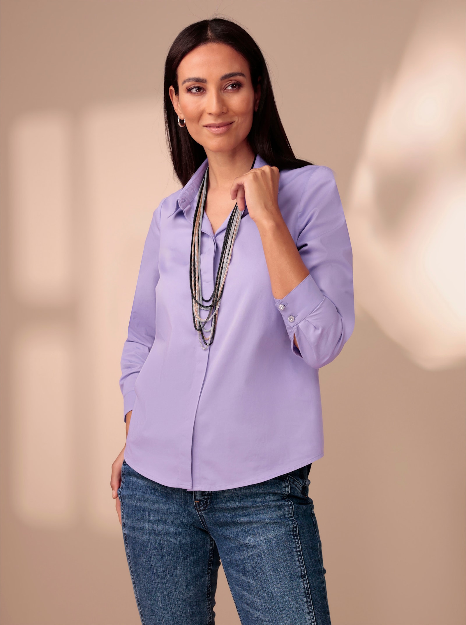 heine Bluse - lavendel