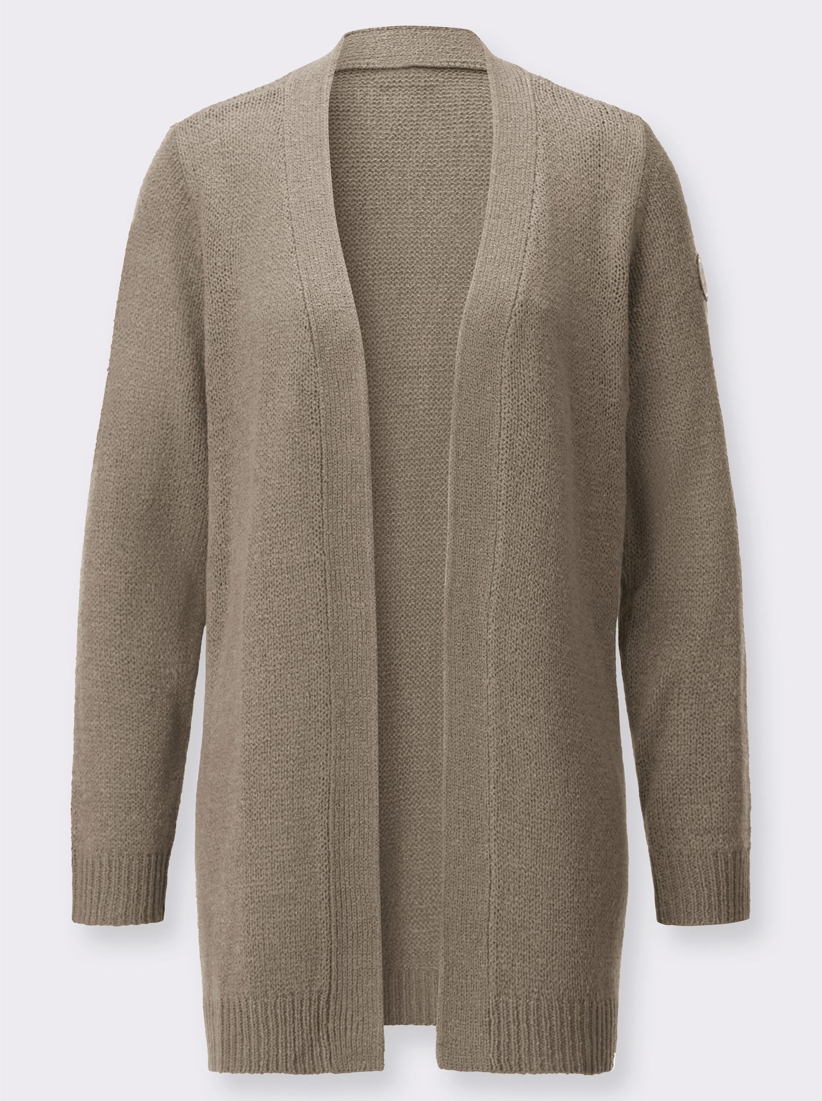 Strickjacke in pflegeleichter Qualität - schlamm