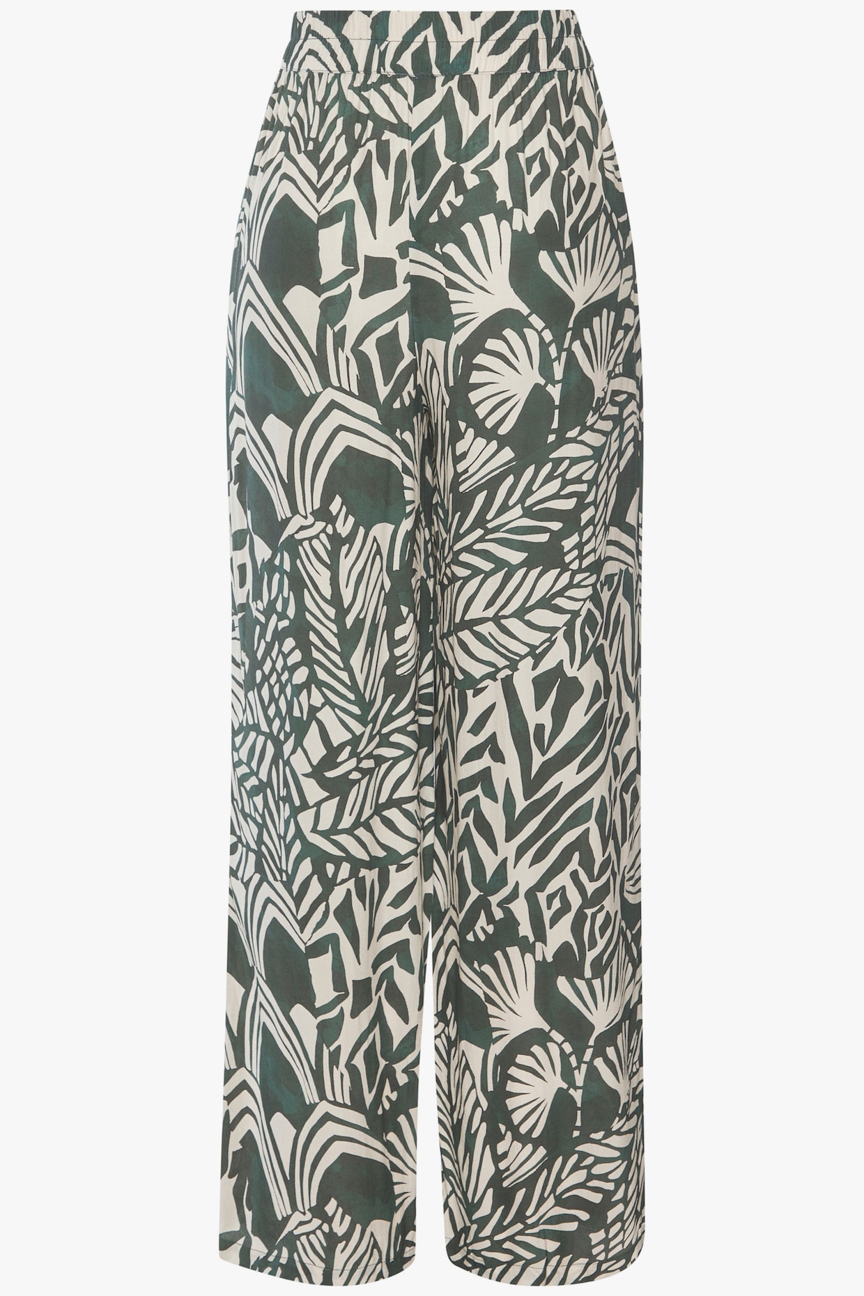 LASCANA Pantalon - vert-crème imprimé