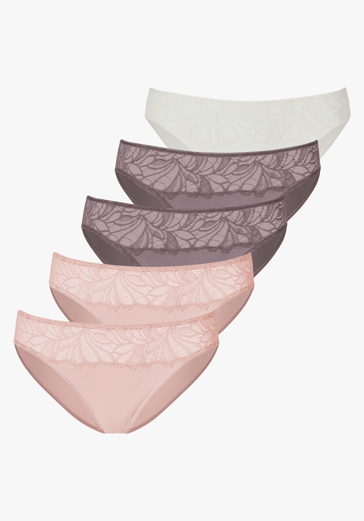 Vivance Bikinislip - roze, taupe, crème