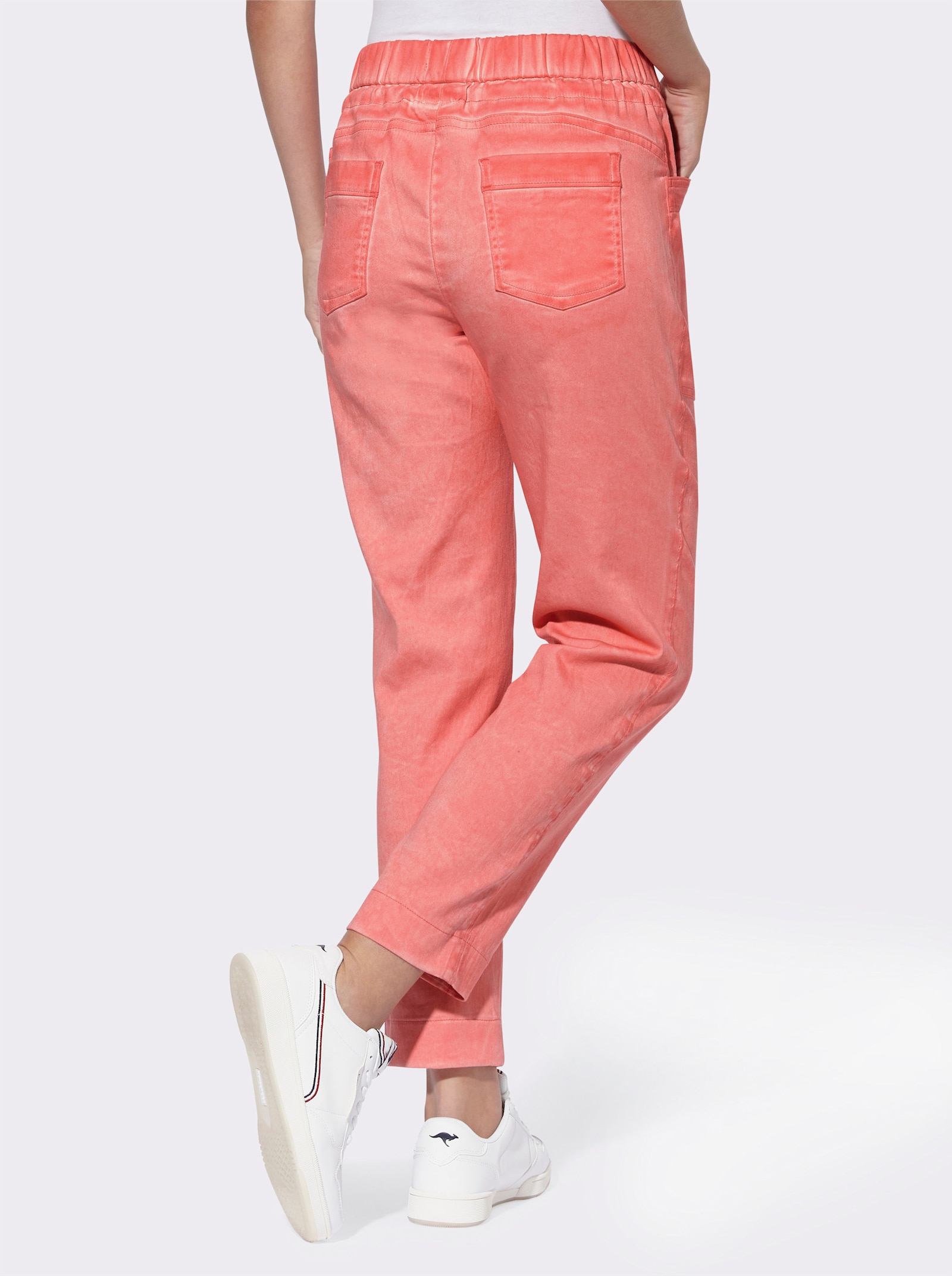 heine Pantalon en qualité sweat - corail